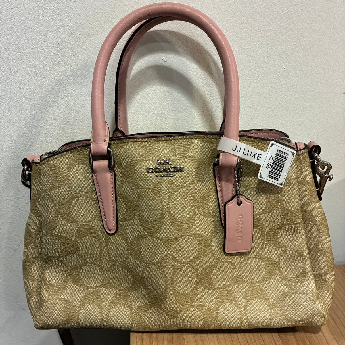 J2185# Coach Shoulder Bag Monogram Leather | Pre-Owned Like New Leather Monogram