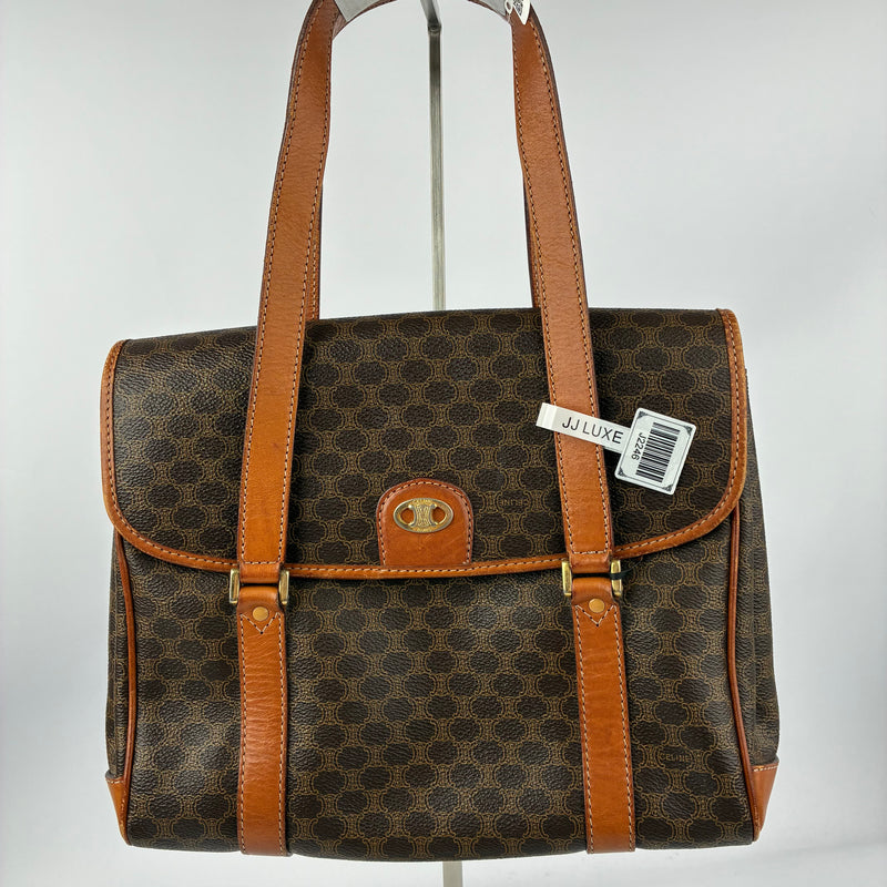 J2246 Celine Shoulder Bag | Pre-Owned Like New Brown Leather