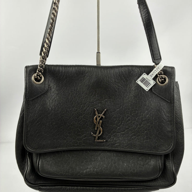 J2250 Saint Laurent Shoulder Bag | Pre-Owned Like New Black Leather