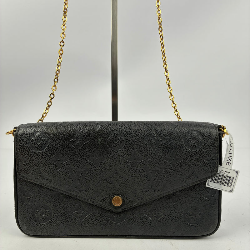J2256 Louis Vuitton Shoulder Bag | Pre-Owned Like New Black Leather