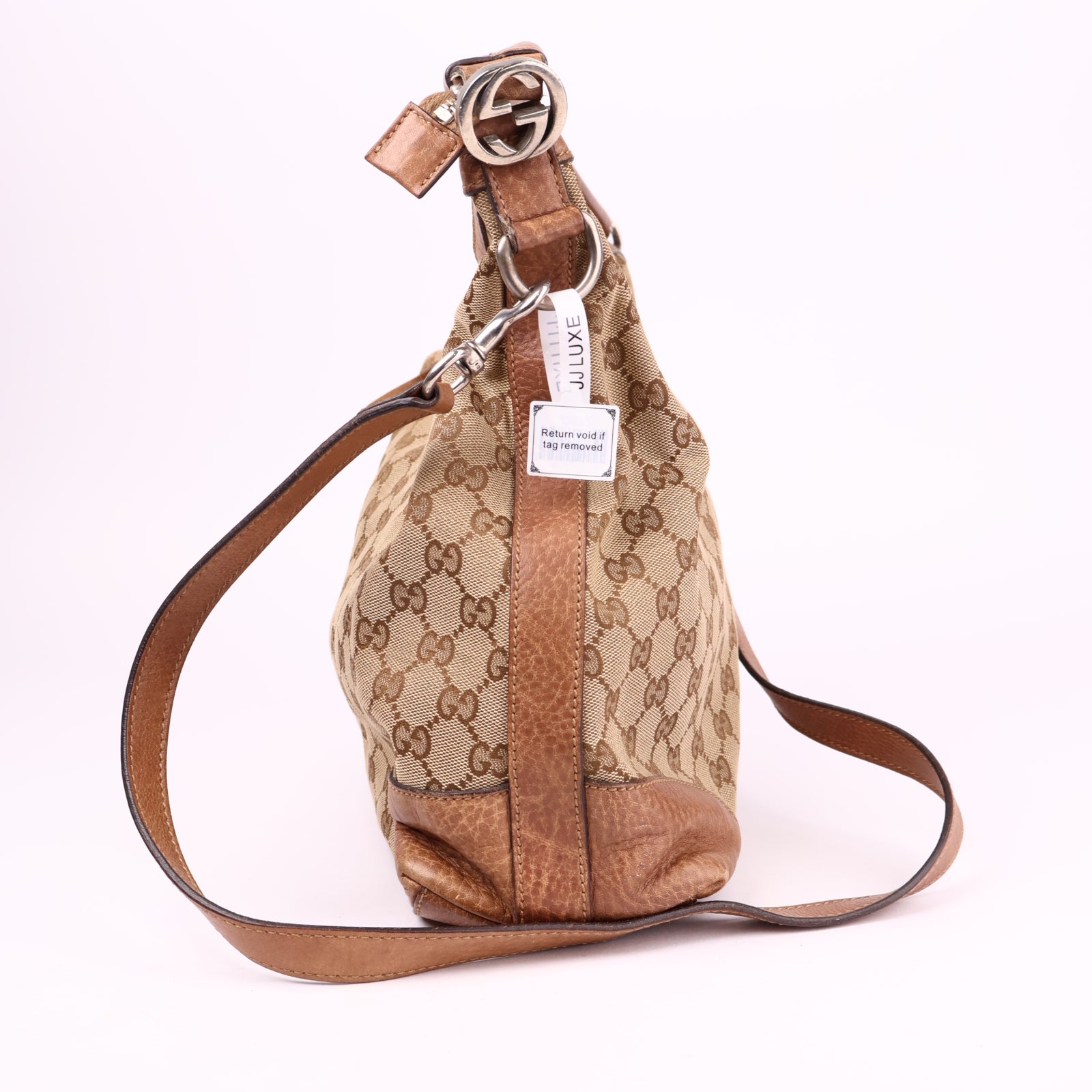 J3672-Gucci Bree Tote in GG Supreme, GG Canvas- Pre Owned
