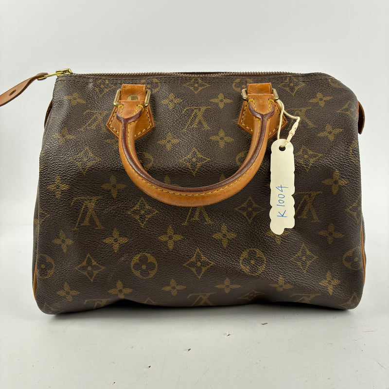 K1004 Louis Vuitton Top Handle Bag Speedy 25 | Pre-Owned Excellent Brown Monogram Canvas