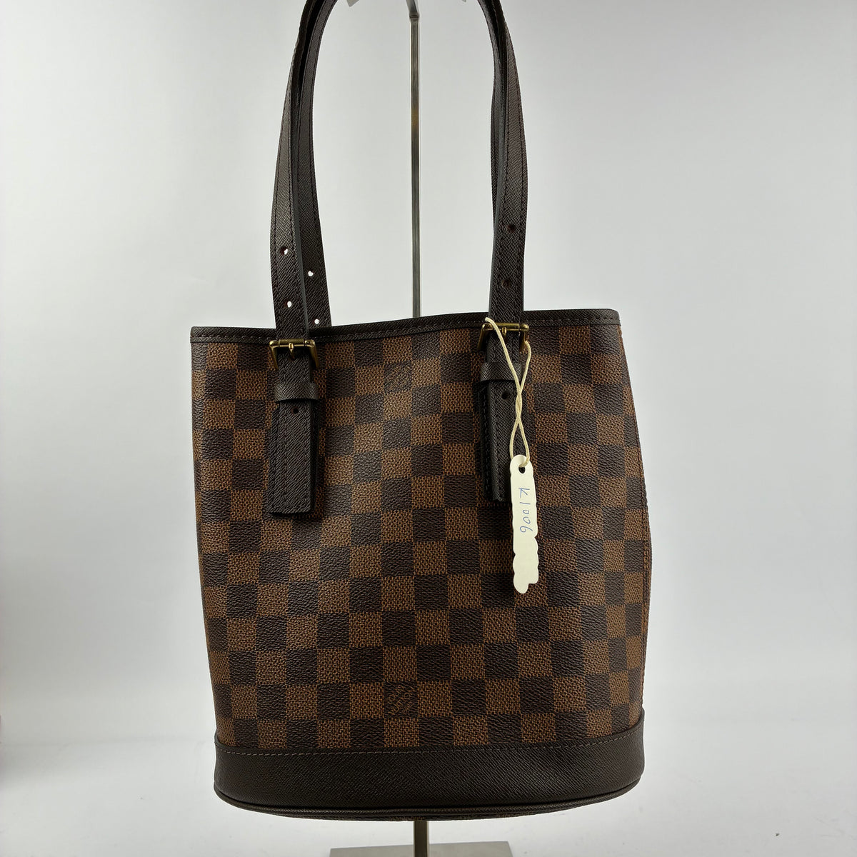 K1006R Louis Vuitton Bucket Bag Marais | Pre-Owned Like New Brown Damier Ebene Canvas