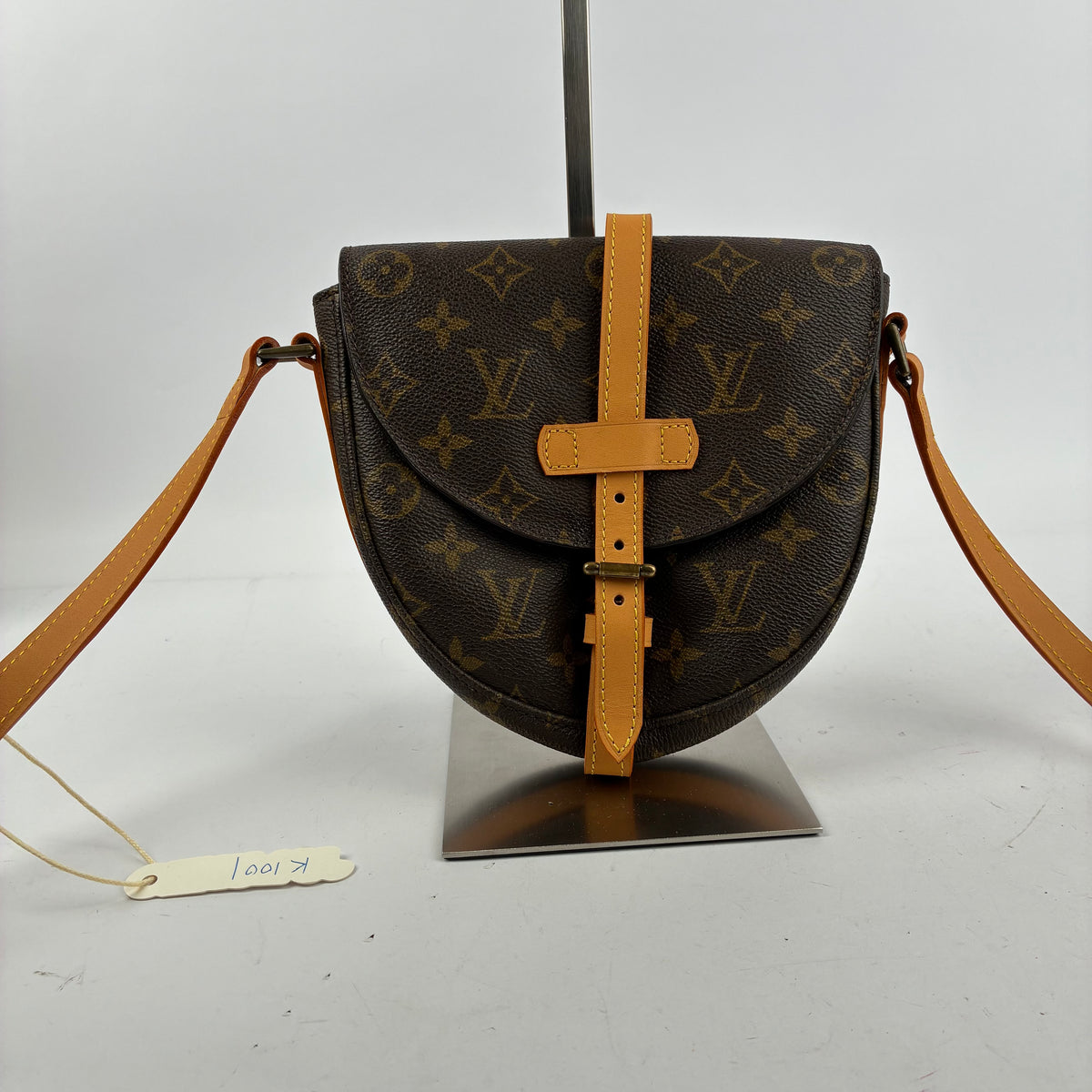 K1001R Louis Vuitton Crossbody Bag Chantilly PM | Pre-Owned Like New Brown Monogram Canvas