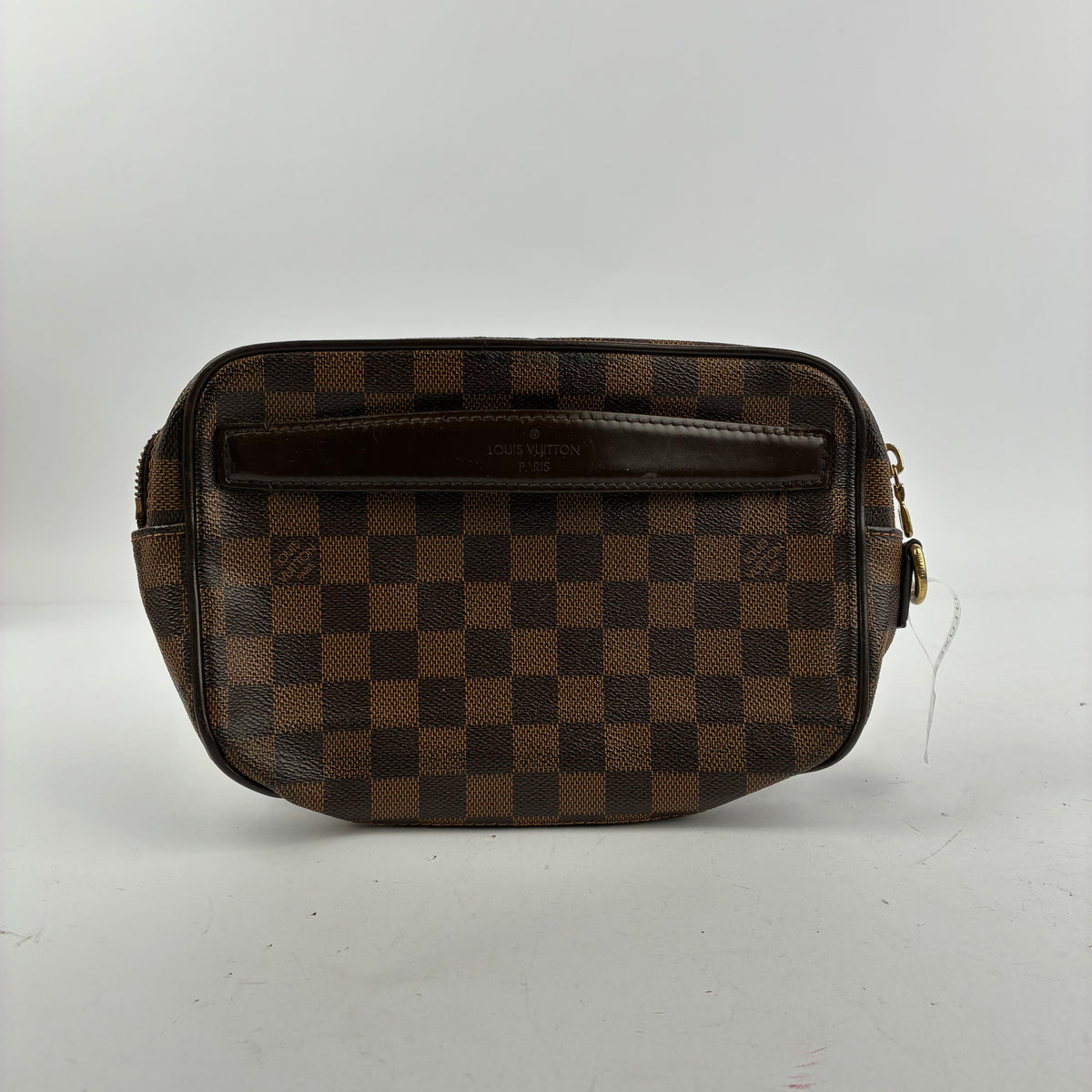 K2001 Louis Vuitton Clutch Bag Damier Clutch Bag | Pre-Owned Very Good Brown Damier Ebene Coated canvas