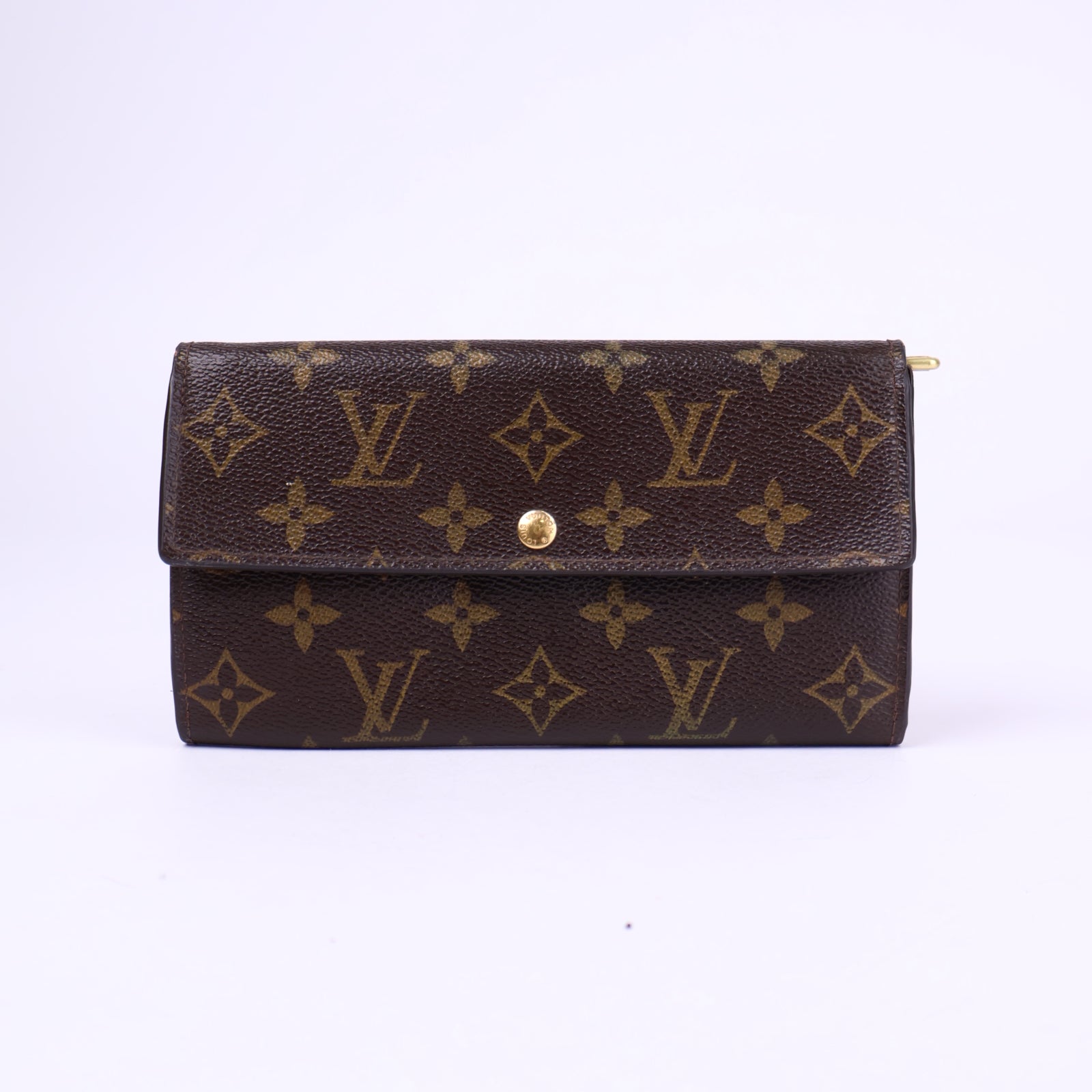 J3688-Louis Vuitton Emilie Wallet in Monogram, Canvas- Pre Owned