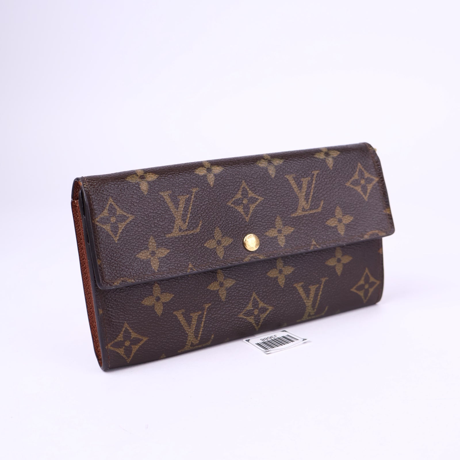 J3688-Louis Vuitton Emilie Wallet in Monogram, Canvas- Pre Owned