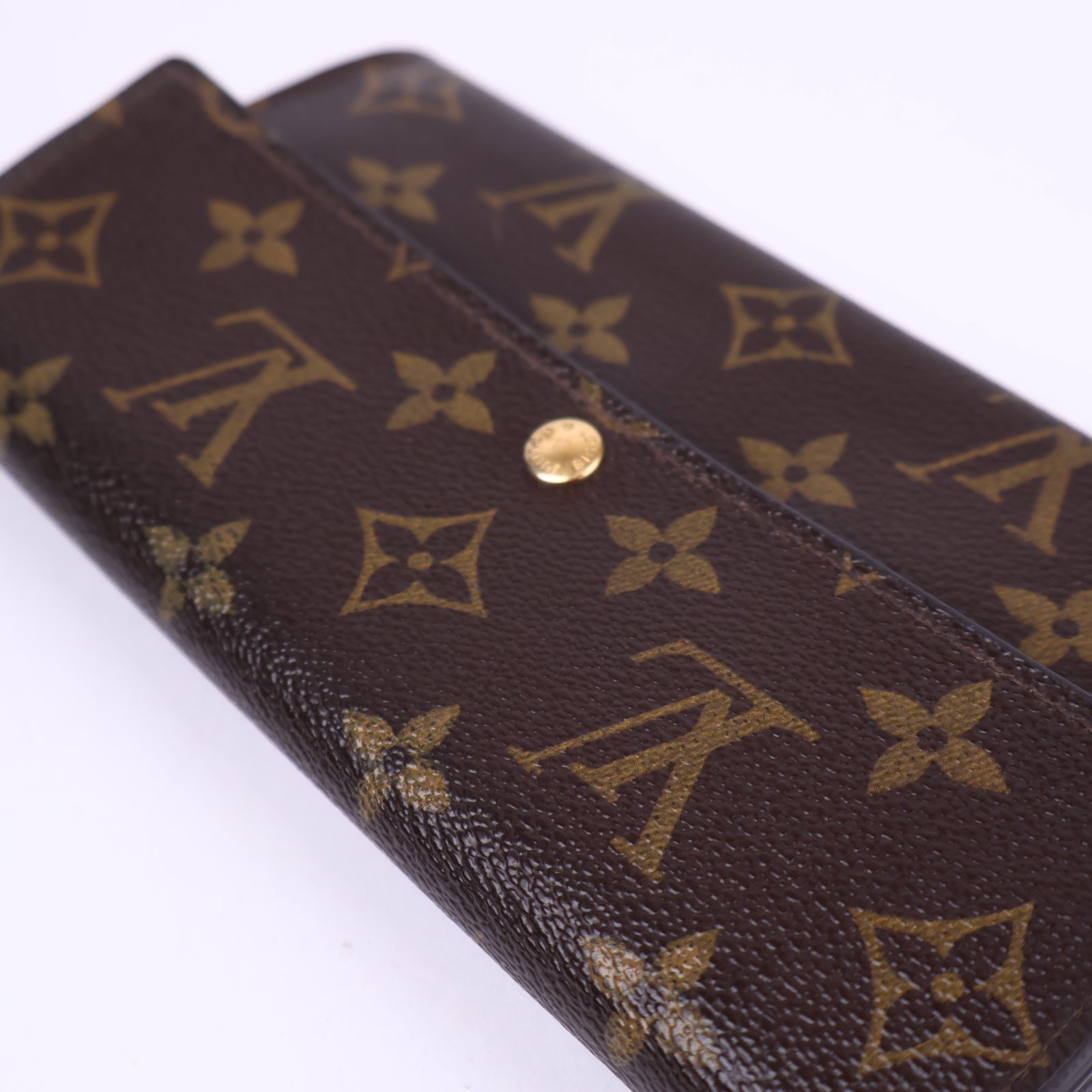 J3688-Louis Vuitton Emilie Wallet in Monogram, Canvas- Pre Owned