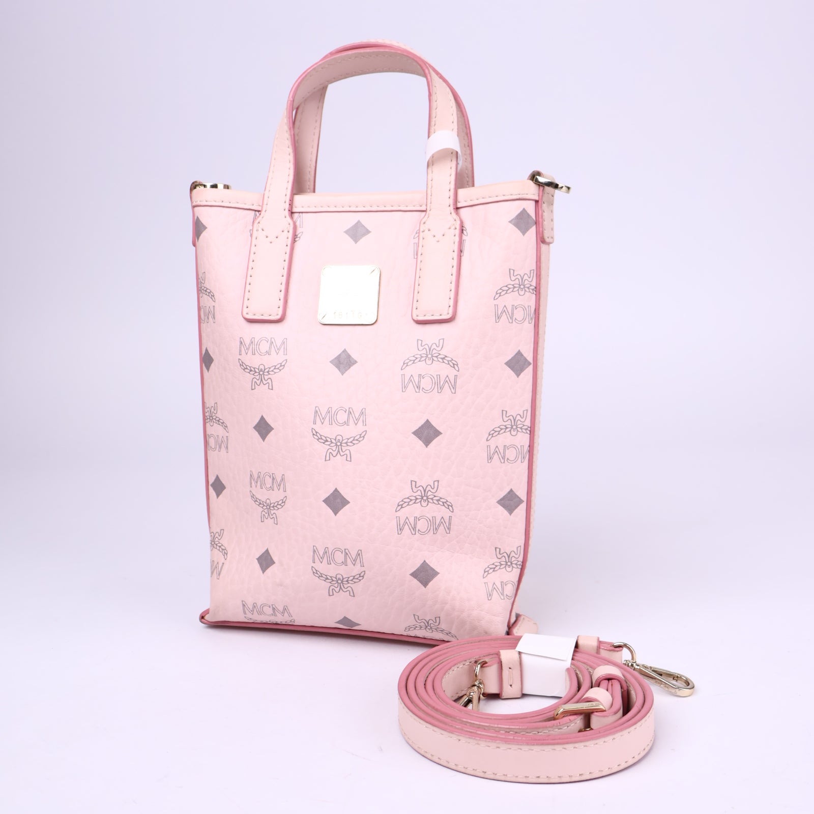 J3704-MCM Visetos Mini Aren Crossbody- Pre Owned