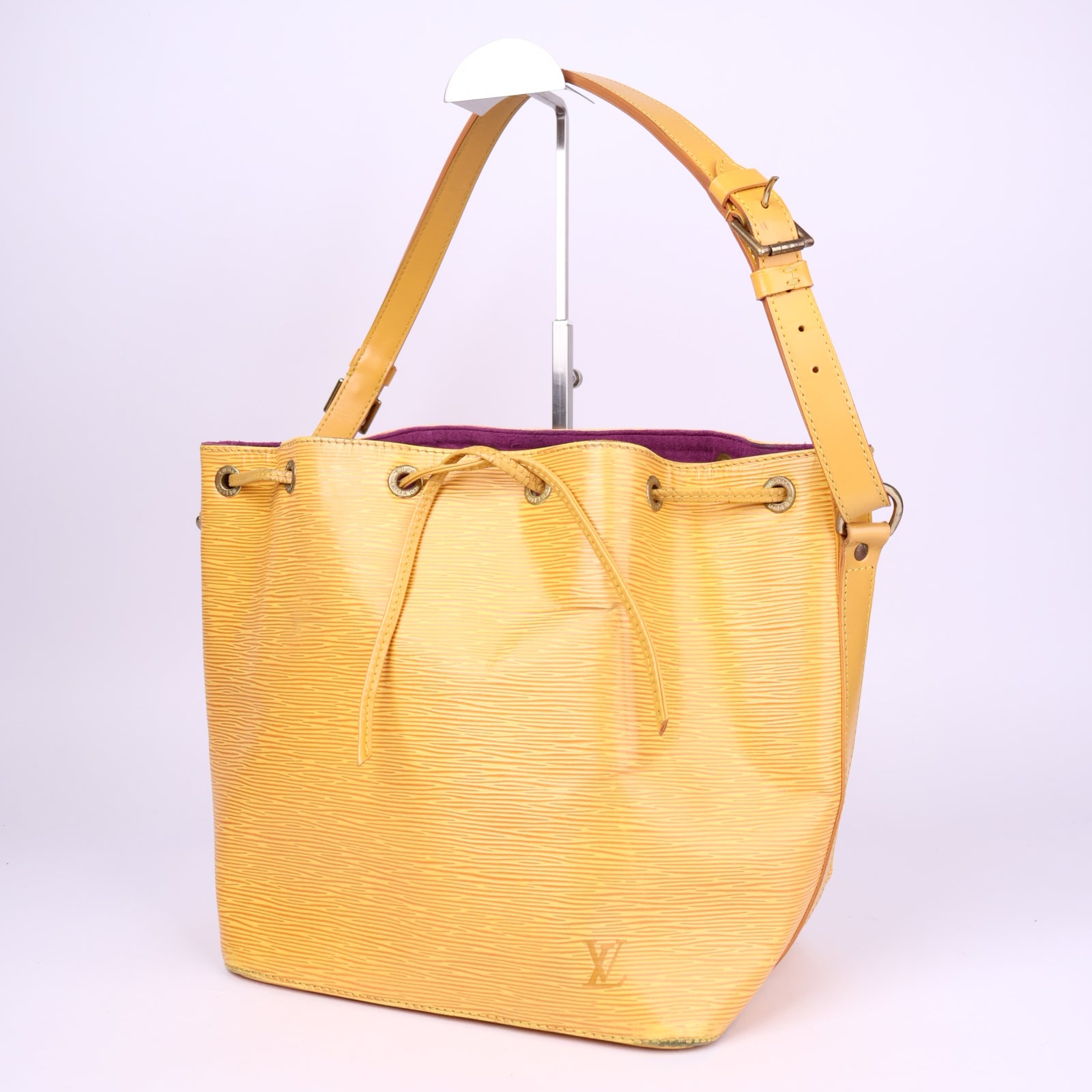 J3703-LOUIS VUITTON Epi Petit Noe Shoulder Bag Yellow - Pre Owned
