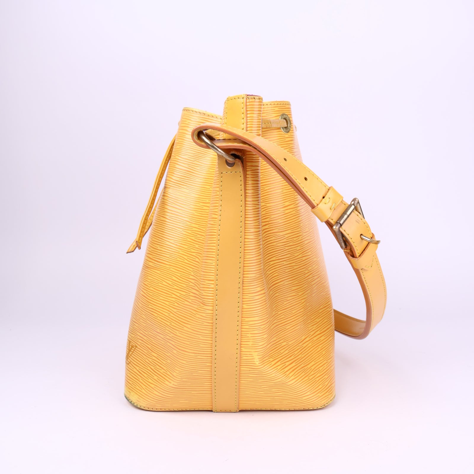 J3703-LOUIS VUITTON Epi Petit Noe Shoulder Bag Yellow - Pre Owned