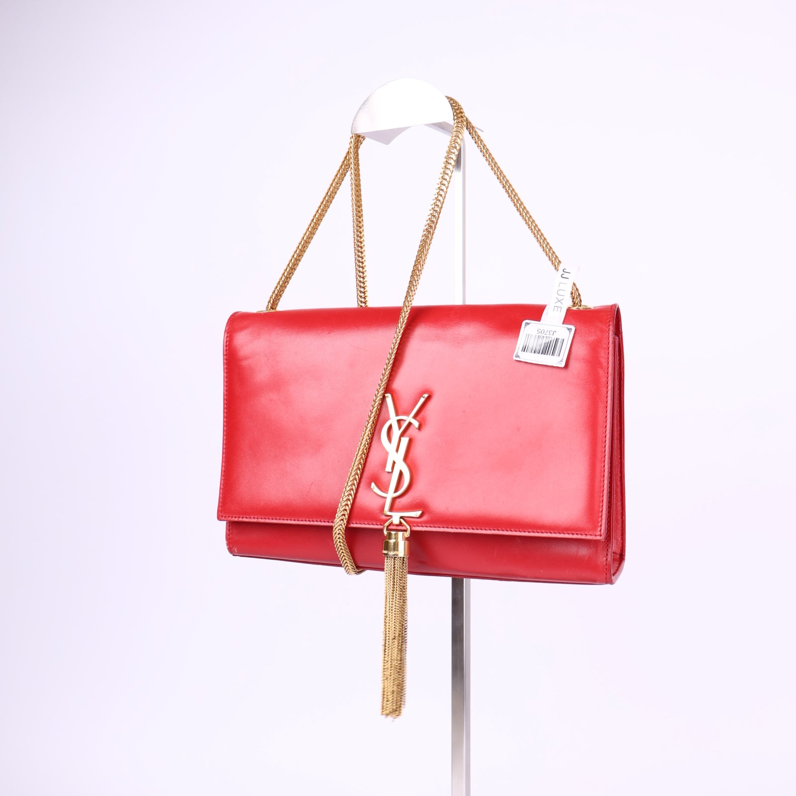 J3705-SAINT LAURENT Kate Tassel Clutch- Pre Owned