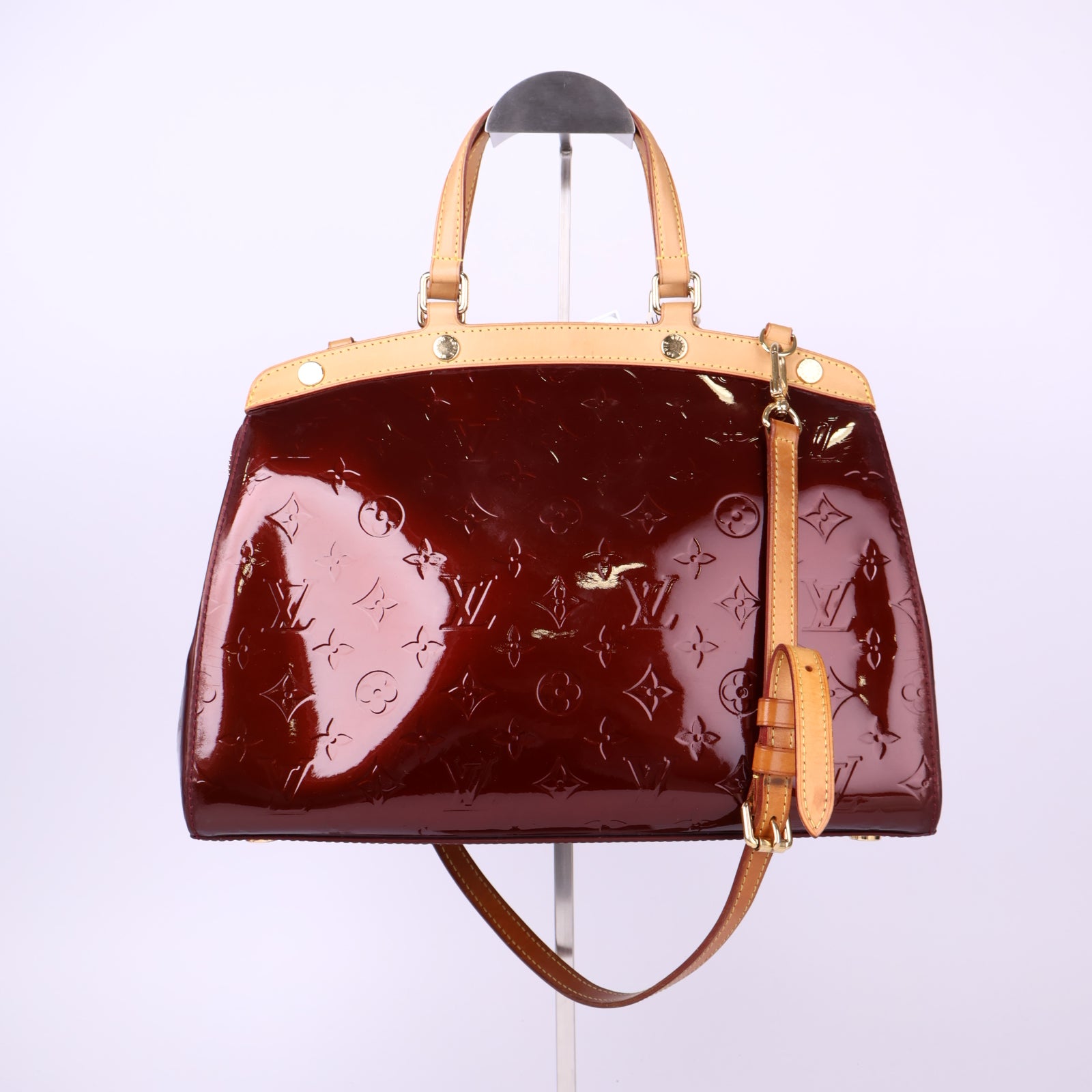 J3680-Louis Vuitton Monogram Vernis Brea MM satchel- Pre Owned