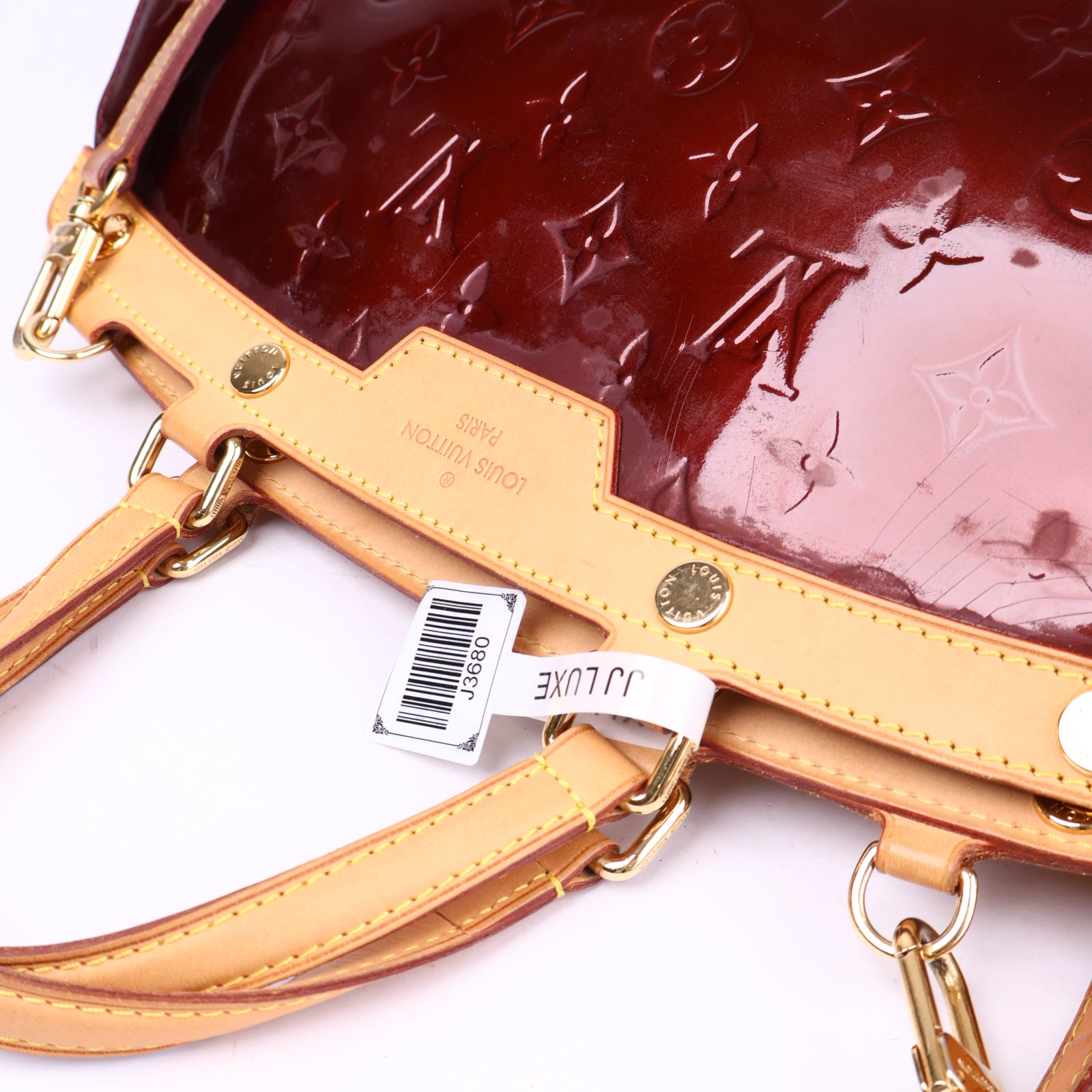J3680-Louis Vuitton Monogram Vernis Brea MM satchel- Pre Owned