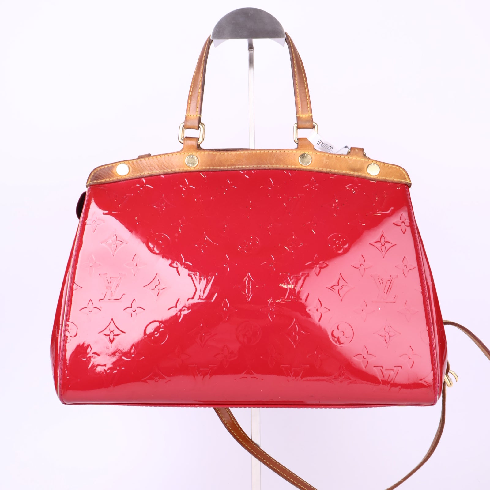 J3696-LOUIS VUITTON Rose Indian Monogram Vernis Brea MM Bag- Pre Owned