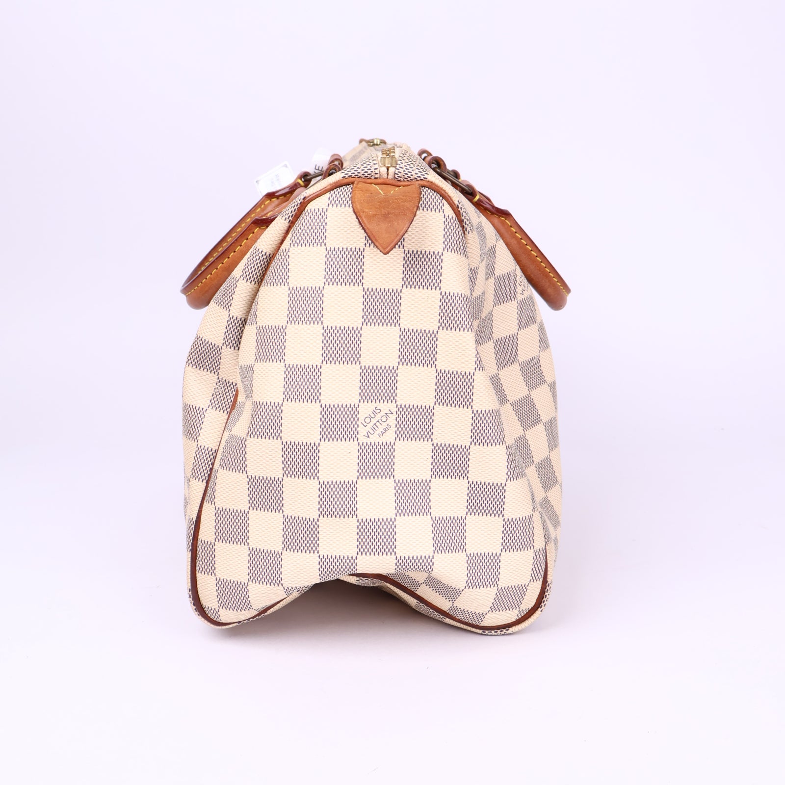 J3677-Louis Vuitton Speedy 30 handbag in azur damier canvas- Pre Owned