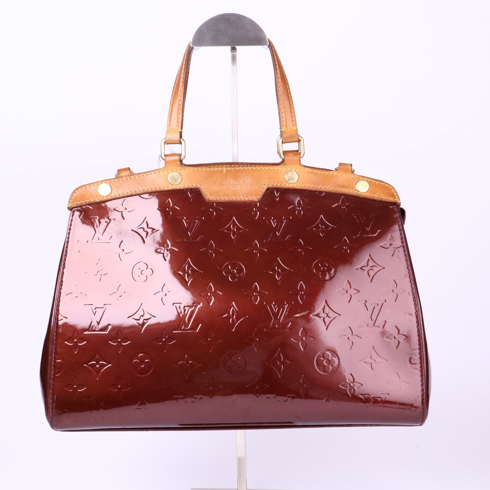 J3691-Louis Vuitton Monogram Embossed Bréa Leather Handbag - Pre Owned
