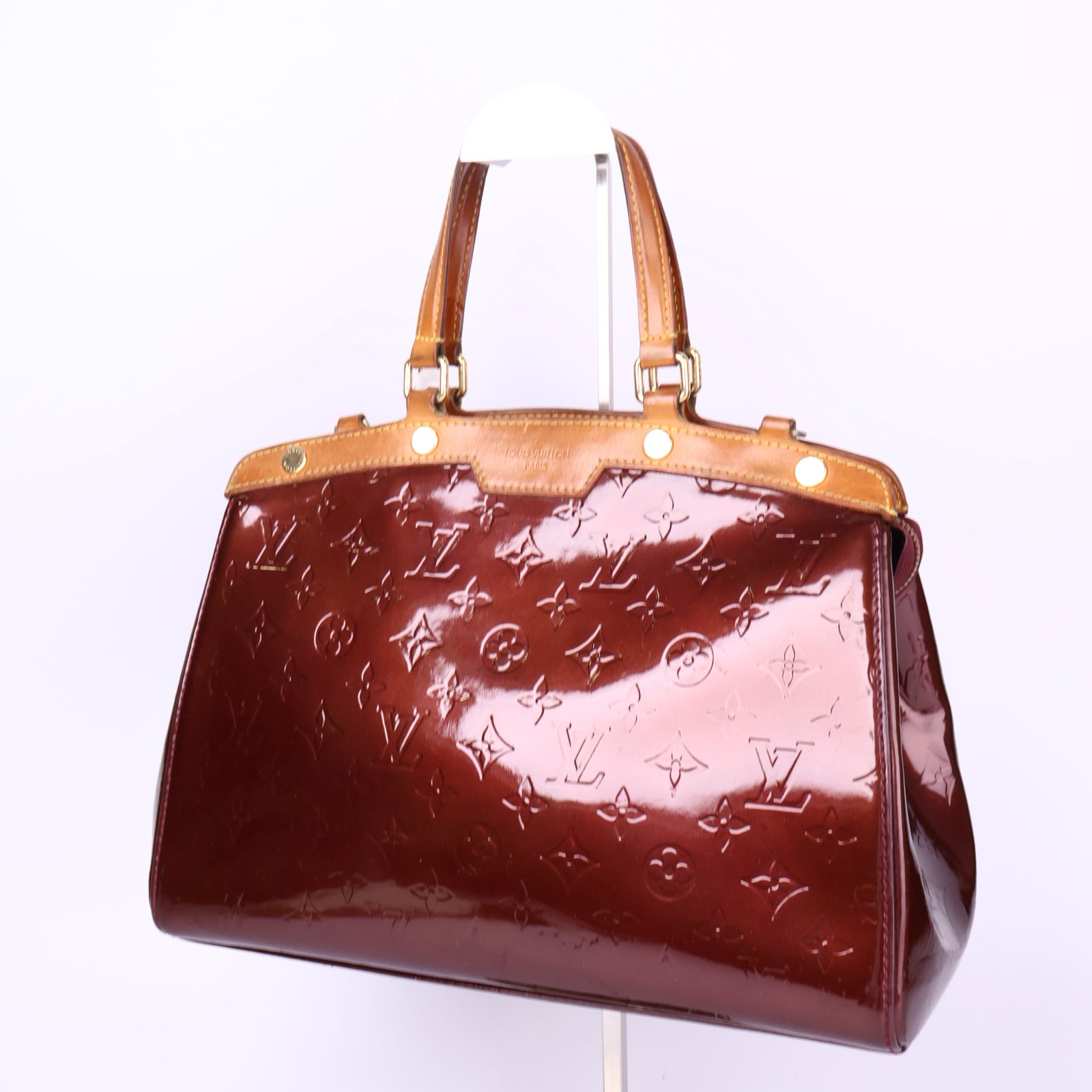 J3691-Louis Vuitton Monogram Embossed Bréa Leather Handbag - Pre Owned