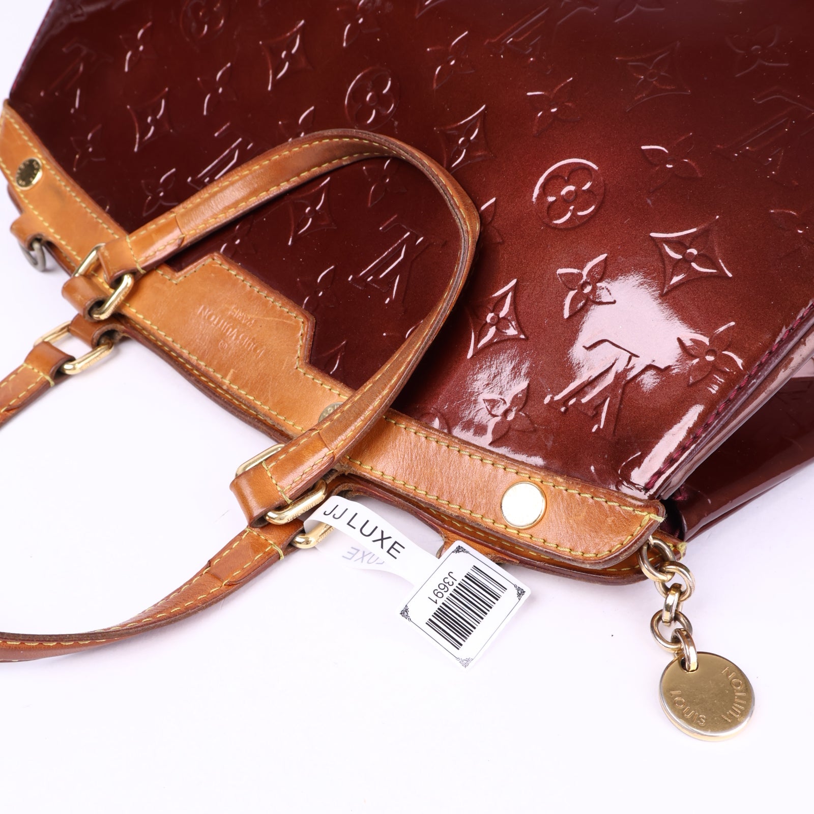 J3691-Louis Vuitton Monogram Embossed Bréa Leather Handbag - Pre Owned