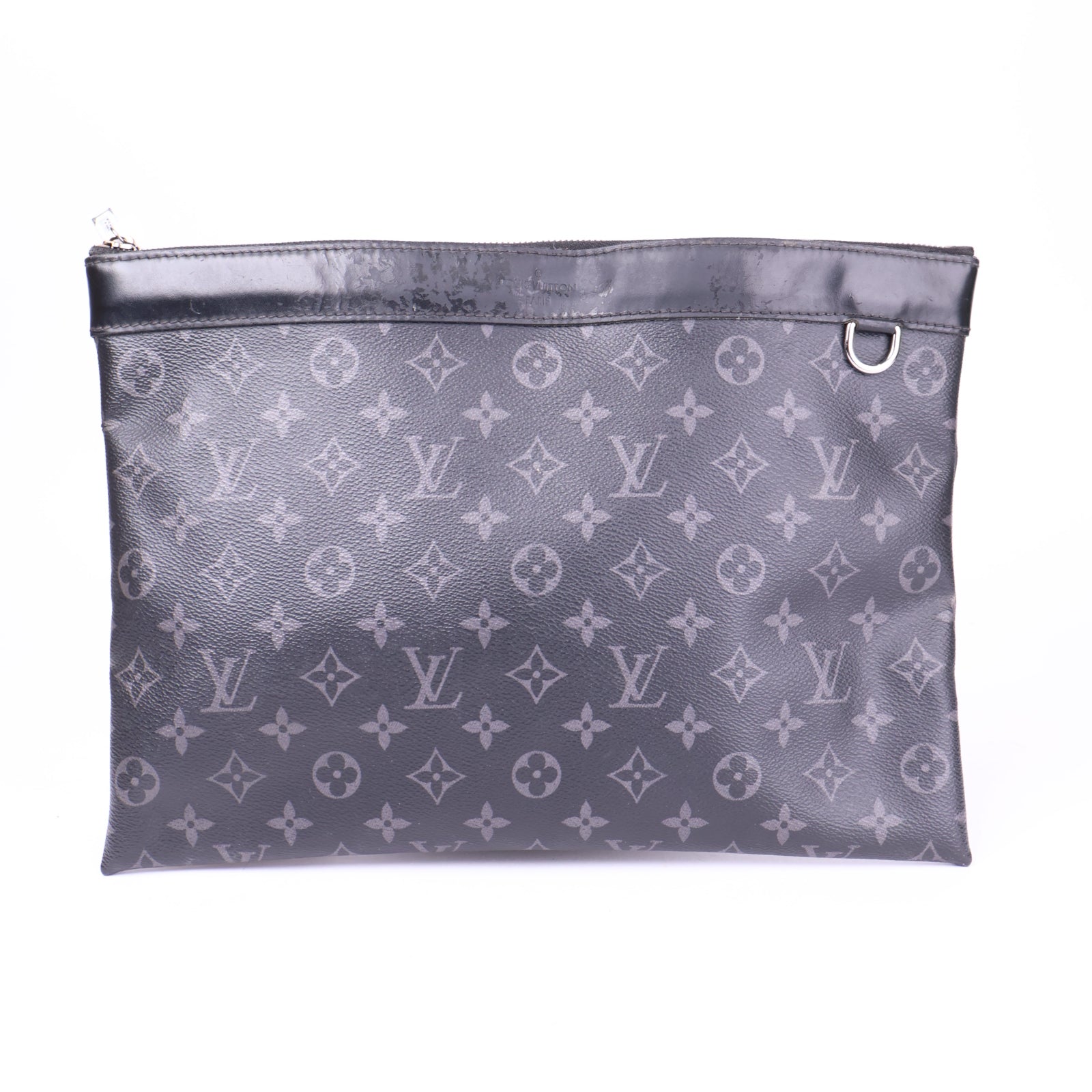 J3694-Louis Vuitton Discovery Pochette Monogram Eclipse Canvas GM pouch- Pre Owned