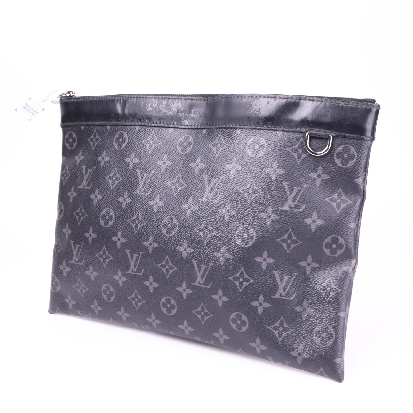 J3694-Louis Vuitton Discovery Pochette Monogram Eclipse Canvas GM pouch- Pre Owned