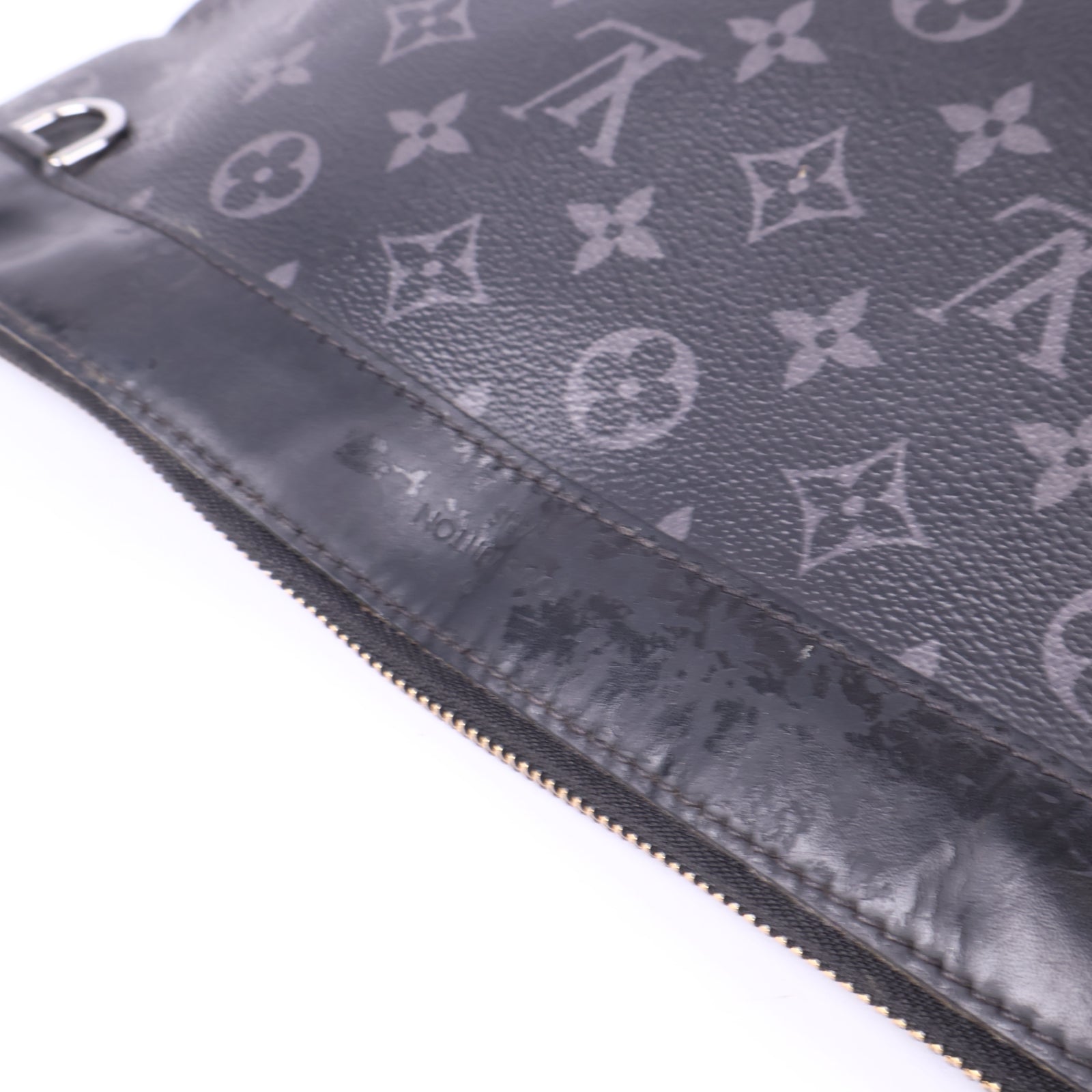 J3694-Louis Vuitton Discovery Pochette Monogram Eclipse Canvas GM pouch- Pre Owned