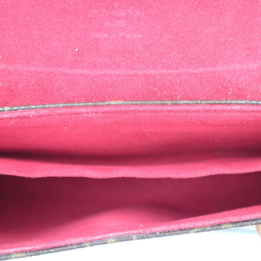 C1934# Louis Vuitton Shoulder Bag Monogram Canvas Sonatine | Pre-Owned Very Good Brown Monogram Canvas