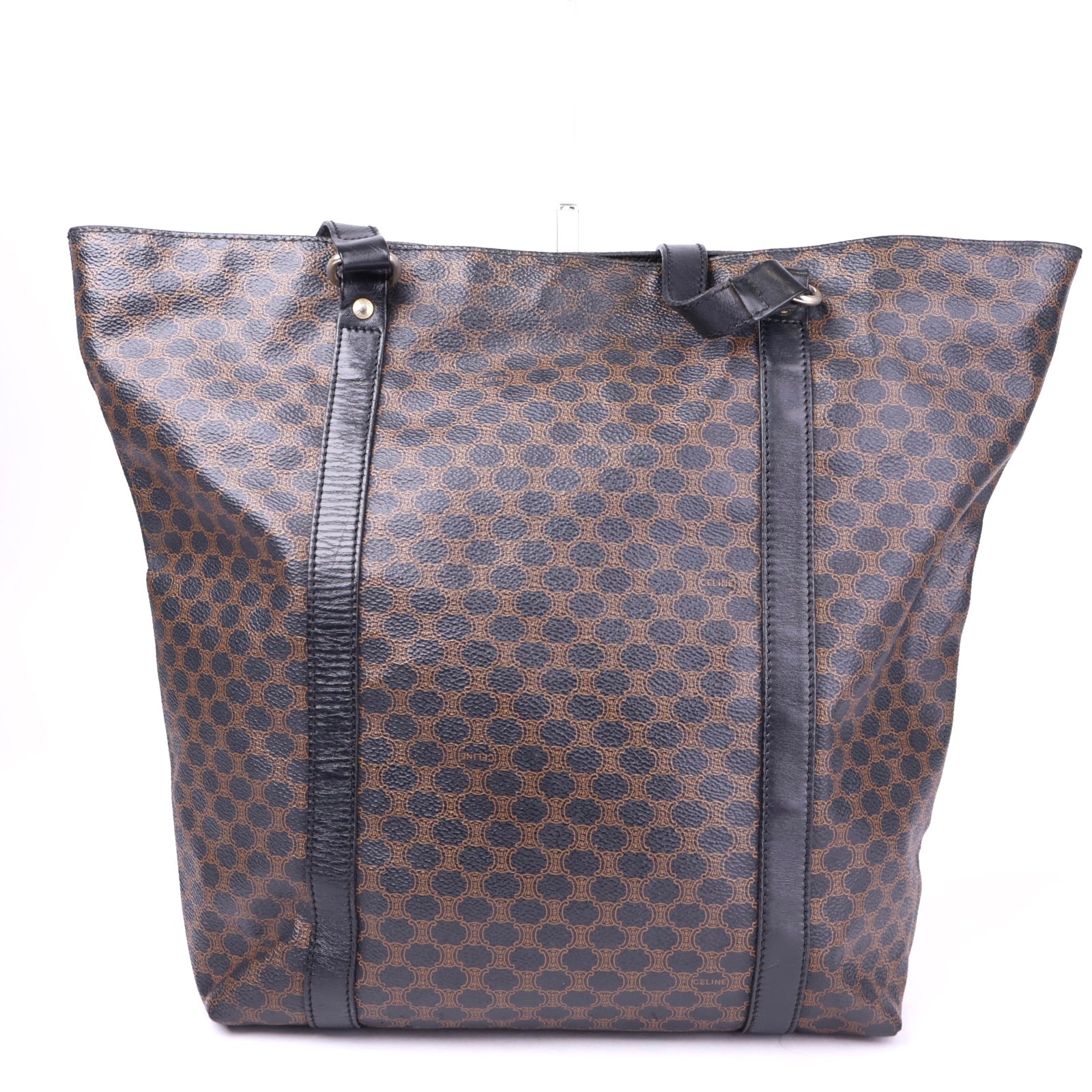 J3700 Céline CELINE Macadam Canvas Tote Bag PVC Leather- Pre Owned