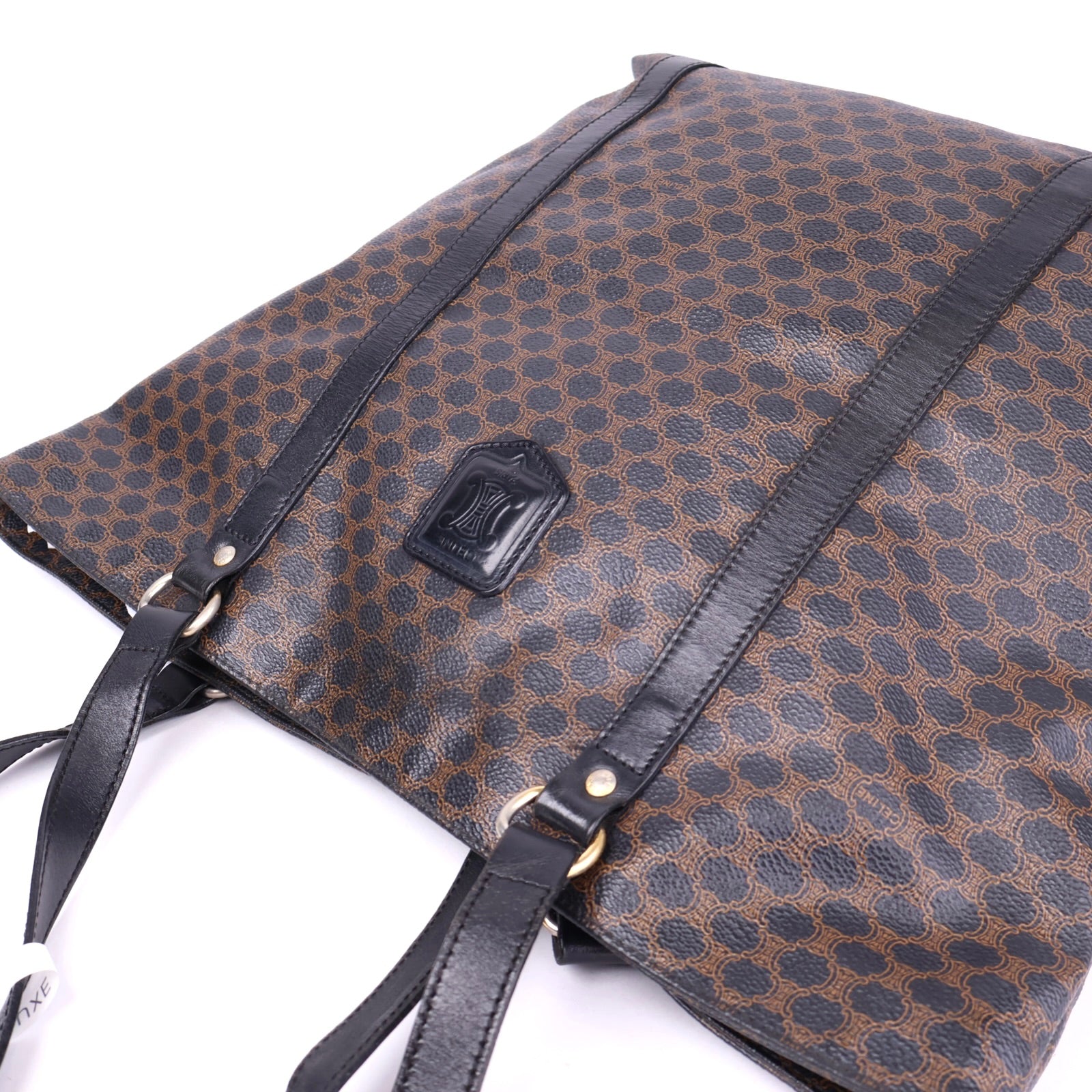 J3700 Céline CELINE Macadam Canvas Tote Bag PVC Leather- Pre Owned