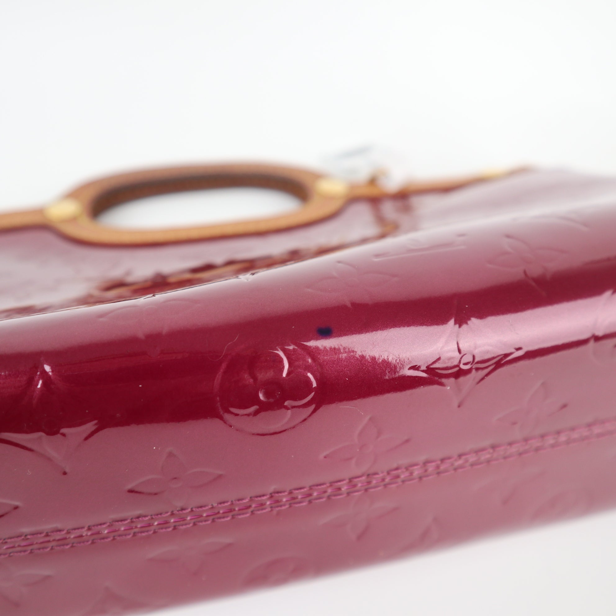 C1937 Louis Vuitton Top Handle Bag Violette Monogram Vernis Roxbury Drive | Pre-Owned Very Good Purple Monogram Canvas, Leather, Patent leather