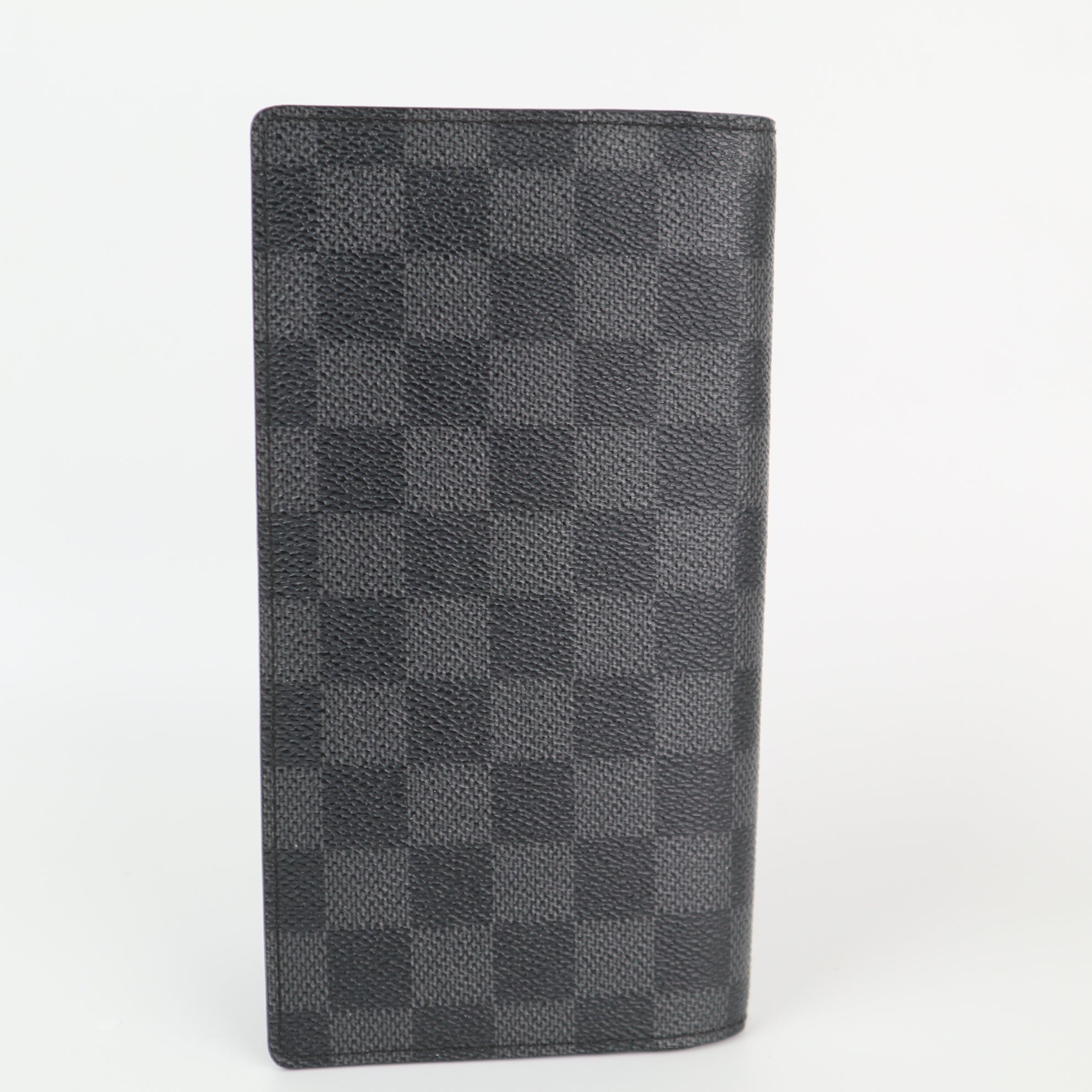 C1940 Louis Vuitton Wallet Brazza Damier Graphite Bifold Wallet Black | Pre-Owned Very Good Black Damier Graphite Canvas