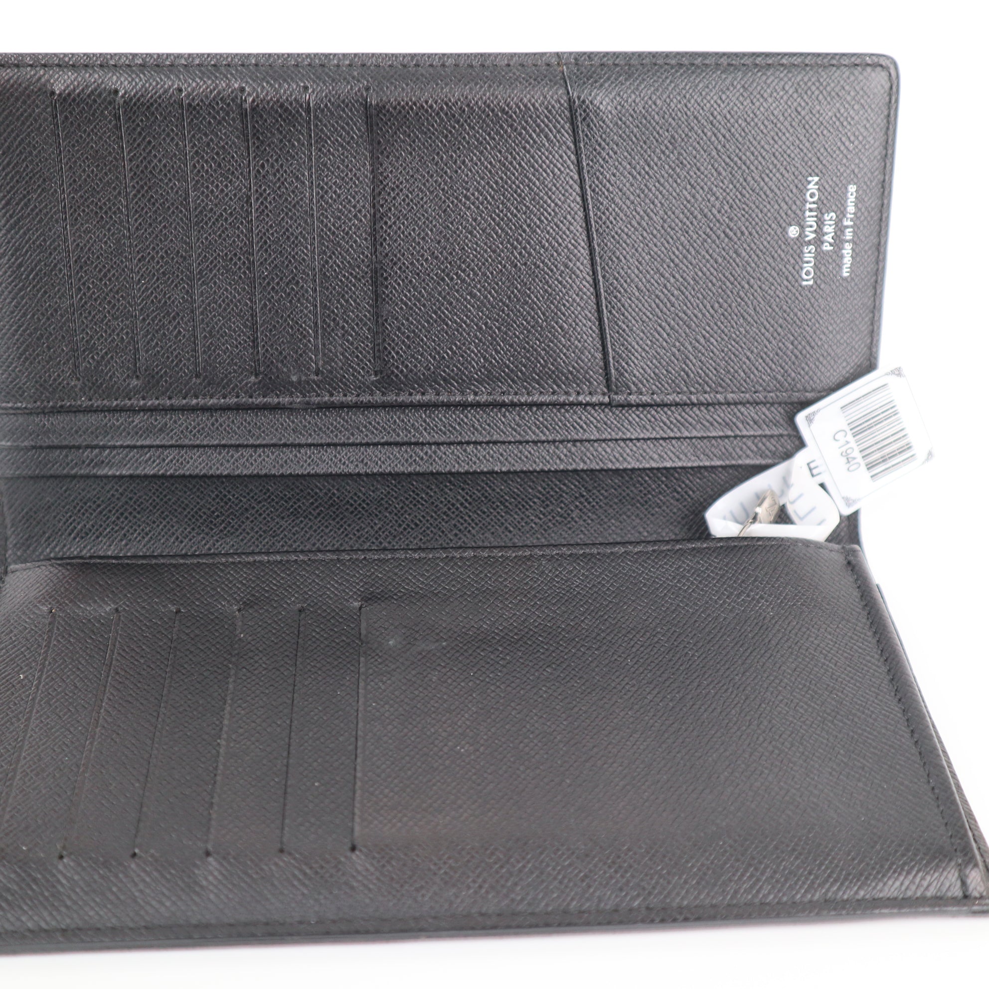 C1940 Louis Vuitton Wallet Brazza Damier Graphite Bifold Wallet Black | Pre-Owned Very Good Black Damier Graphite Canvas