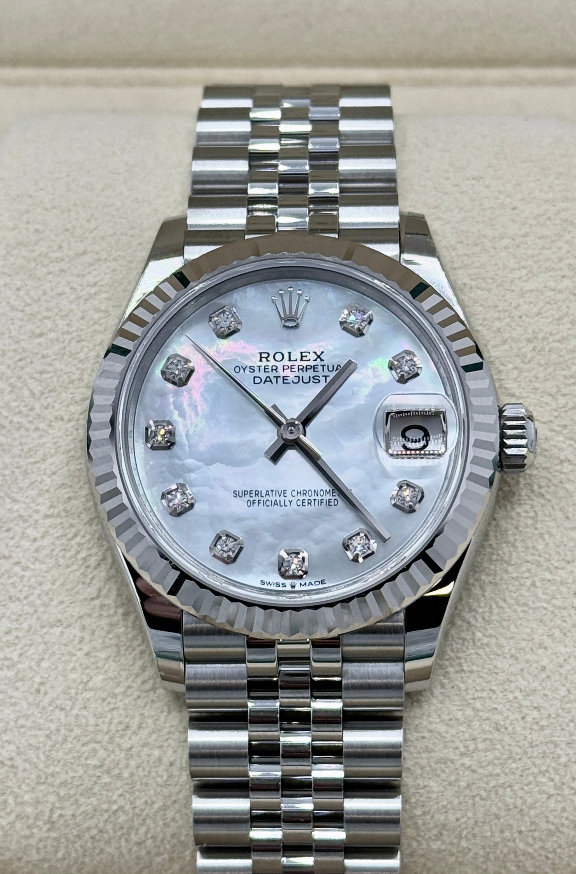 Rolex Datejust White mother-of-pearl 31mm 278274