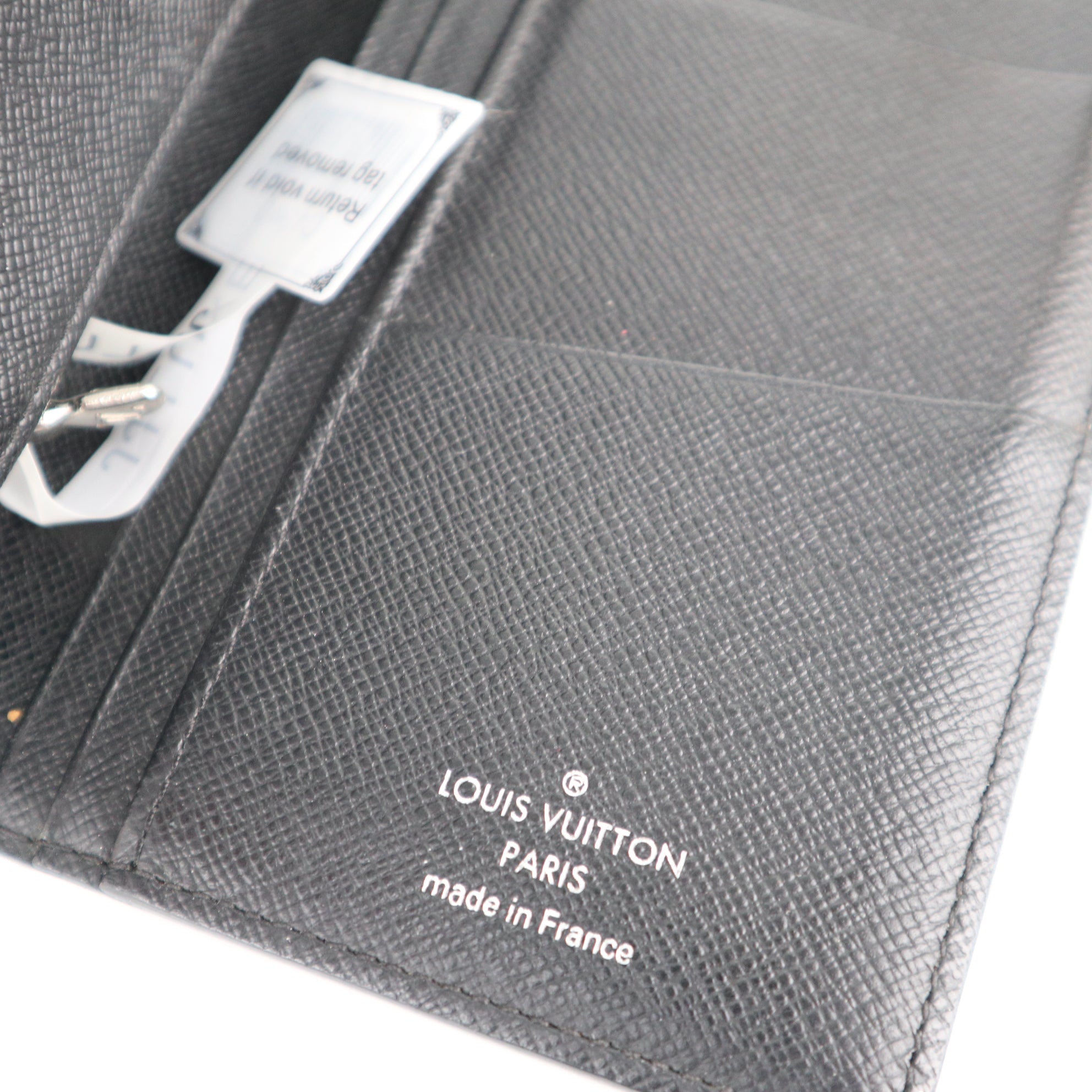 C1940 Louis Vuitton Wallet Brazza Damier Graphite Bifold Wallet Black | Pre-Owned Very Good Black Damier Graphite Canvas