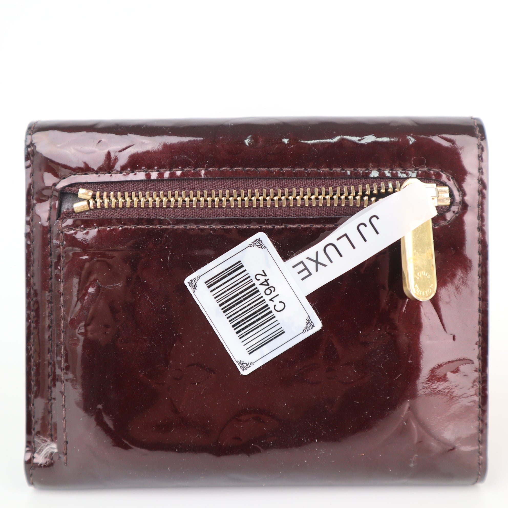 C1942 Louis Vuitton Wallet Monogram Vernis Koala | Pre-Owned Very Good Brown Monogram Canvas, Leather, Patent leather