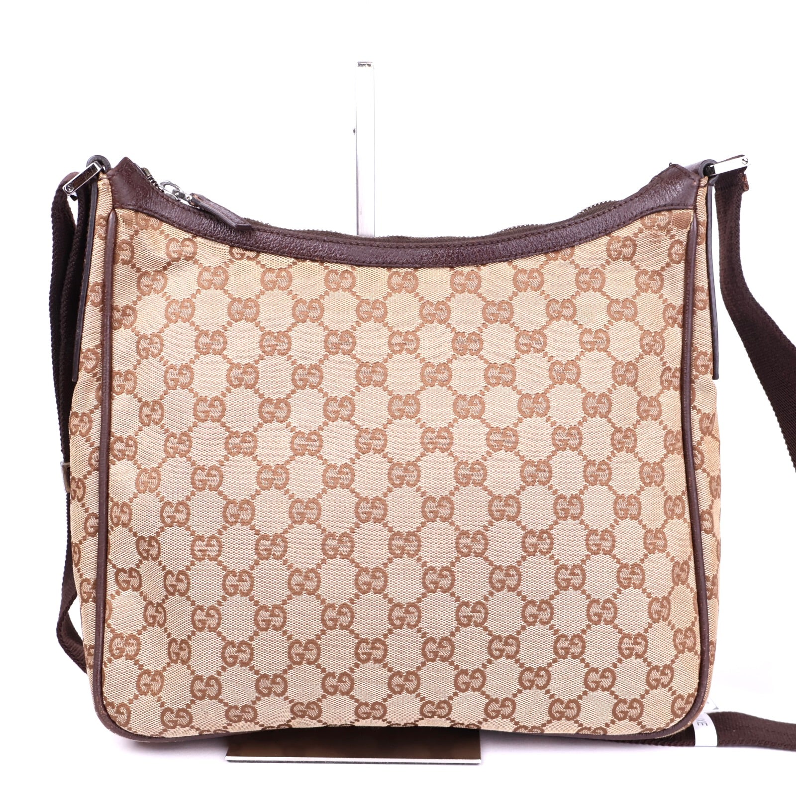 J3502 Gucci Brown GG Canvas Crossbody- Pre Owned