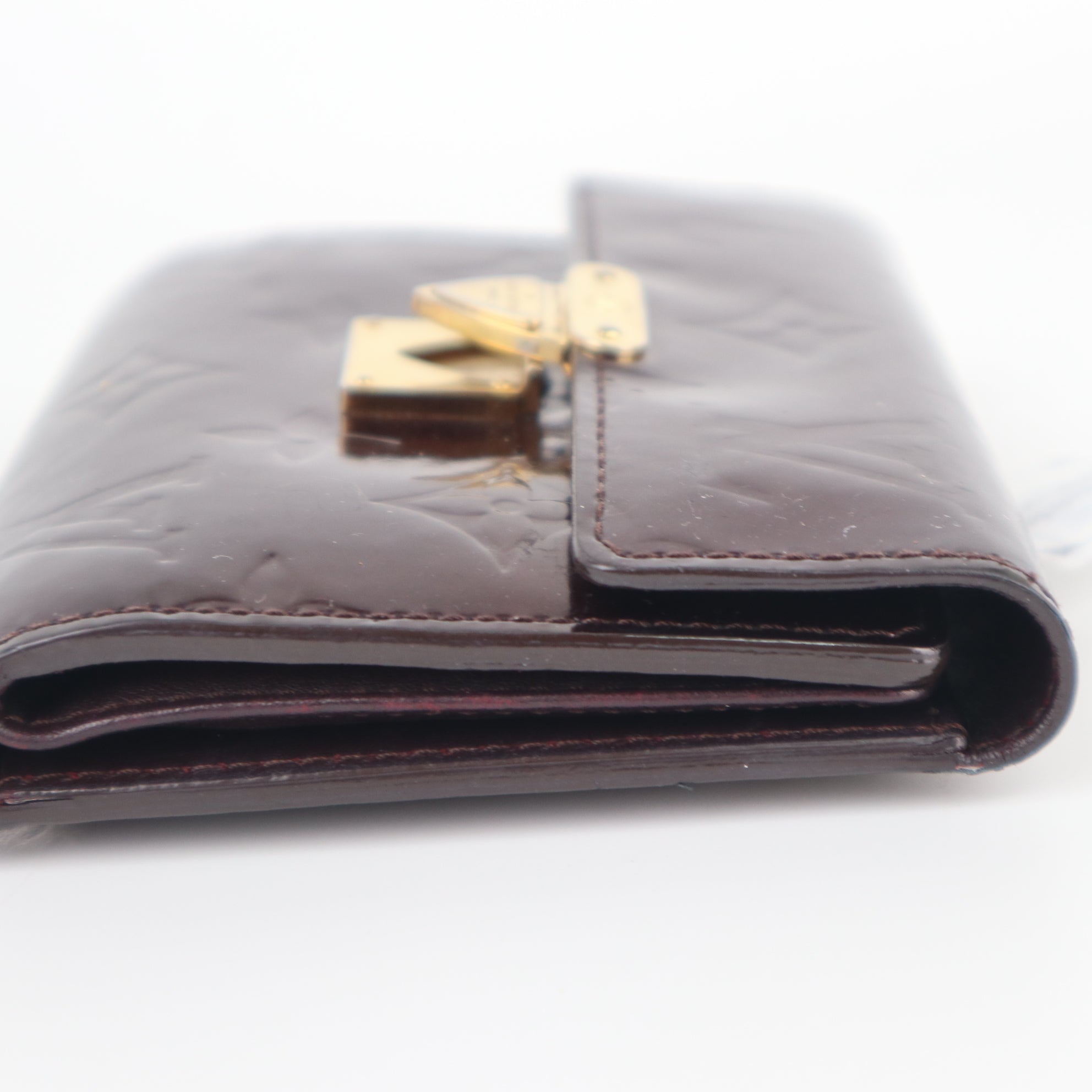 C1942 Louis Vuitton Wallet Monogram Vernis Koala | Pre-Owned Very Good Brown Monogram Canvas, Leather, Patent leather