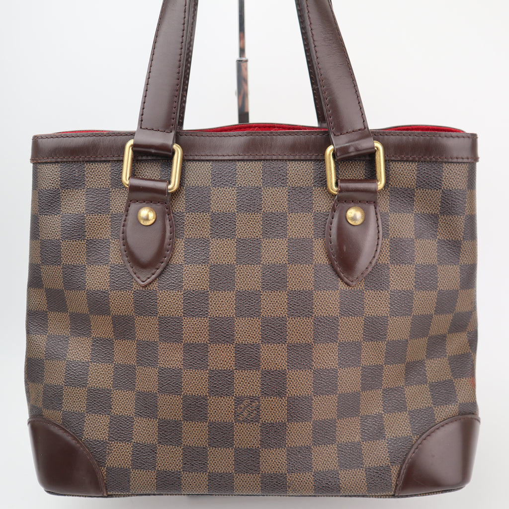 C2846 Louis Vuitton Shoulder Bag Hampstead PM | Pre-Owned Very Good Brown Damier Ebene coated canvas, leather trim