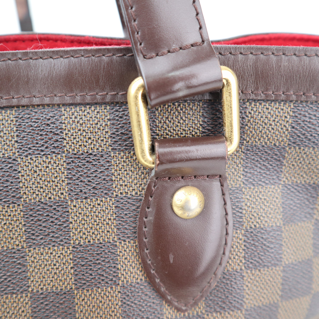 C2846 Louis Vuitton Shoulder Bag Hampstead PM | Pre-Owned Very Good Brown Damier Ebene coated canvas, leather trim