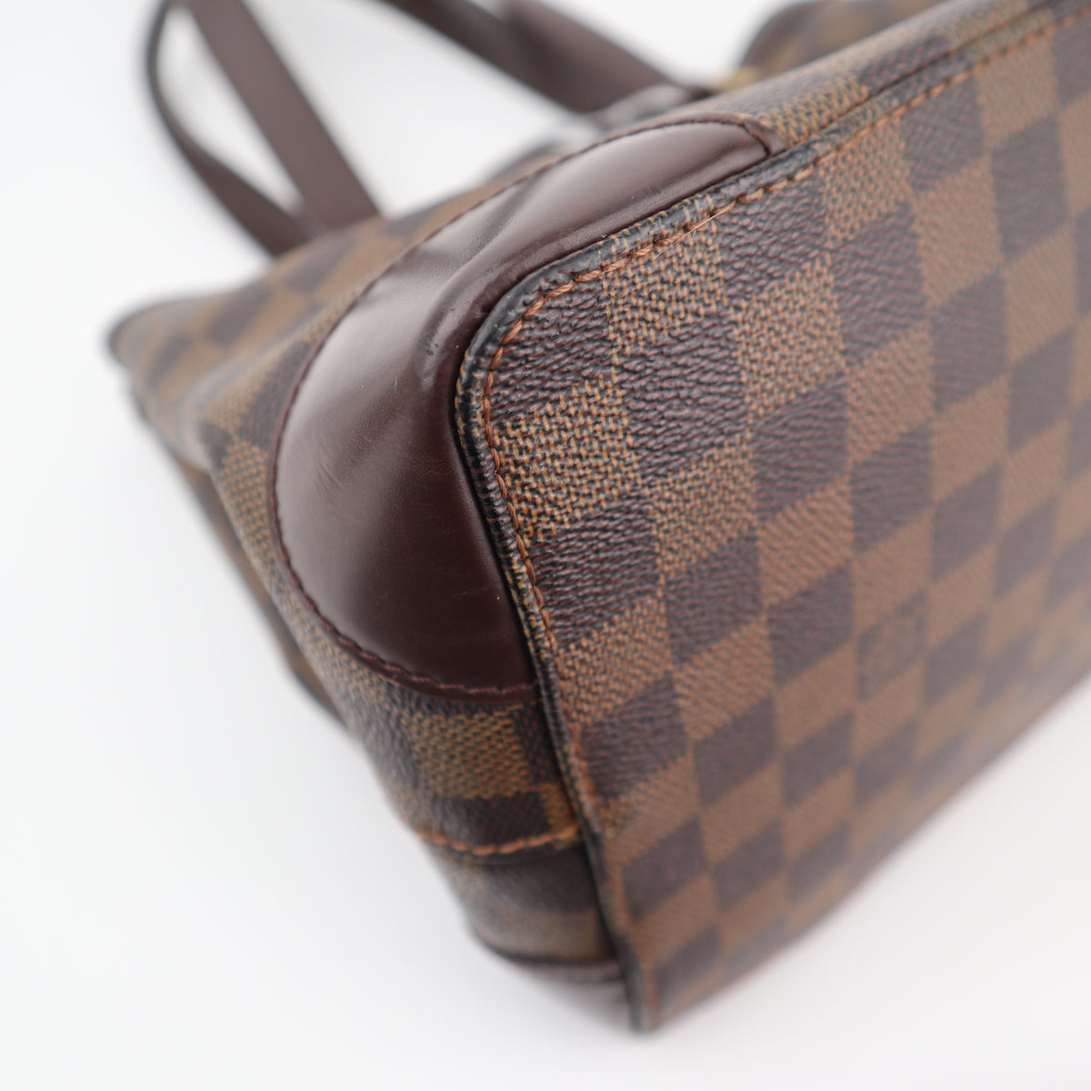 C2846 Louis Vuitton Shoulder Bag Hampstead PM | Pre-Owned Very Good Brown Damier Ebene coated canvas, leather trim