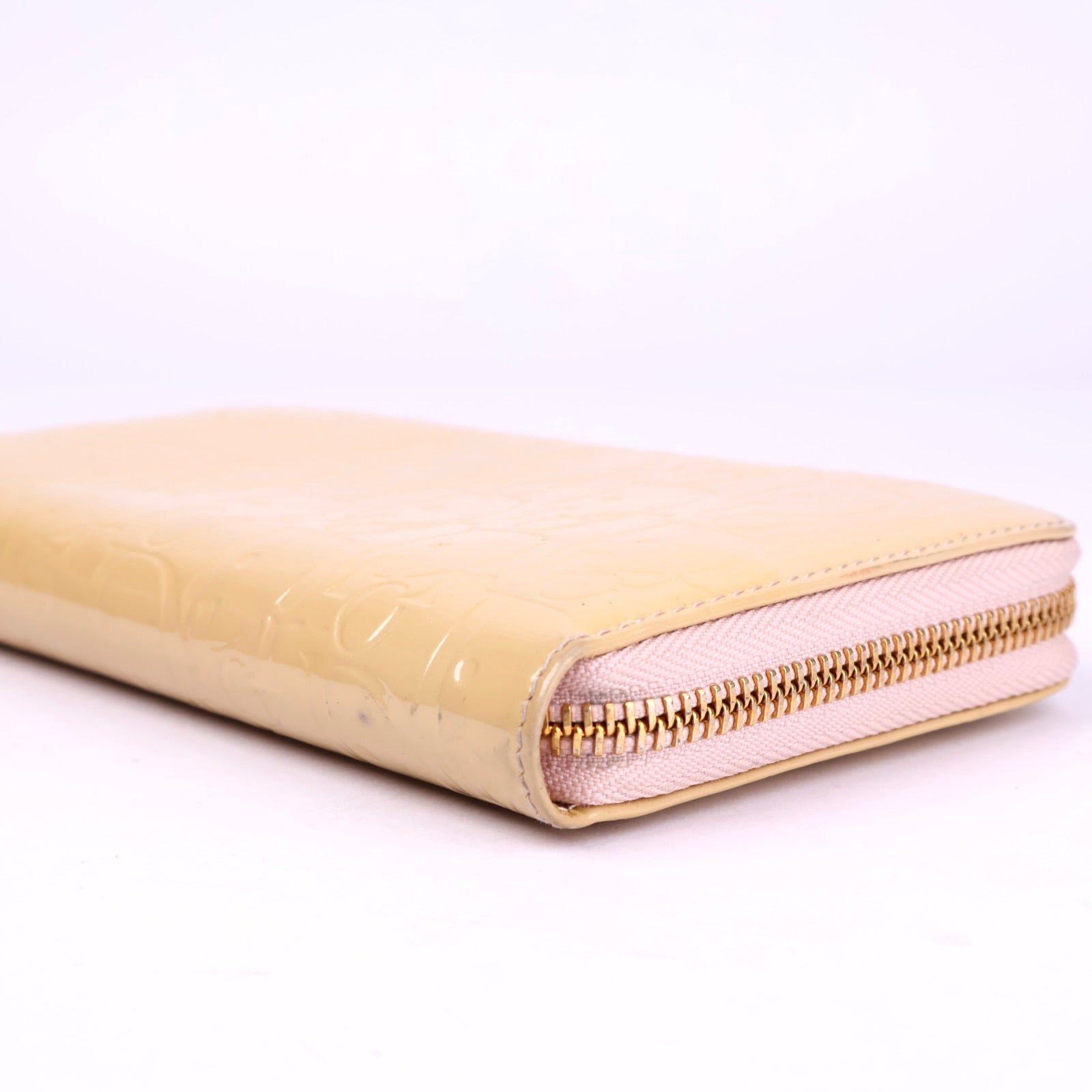 J3414 Dior Yellow Patent Leather Trotter Zip Wallet- Pre Owned