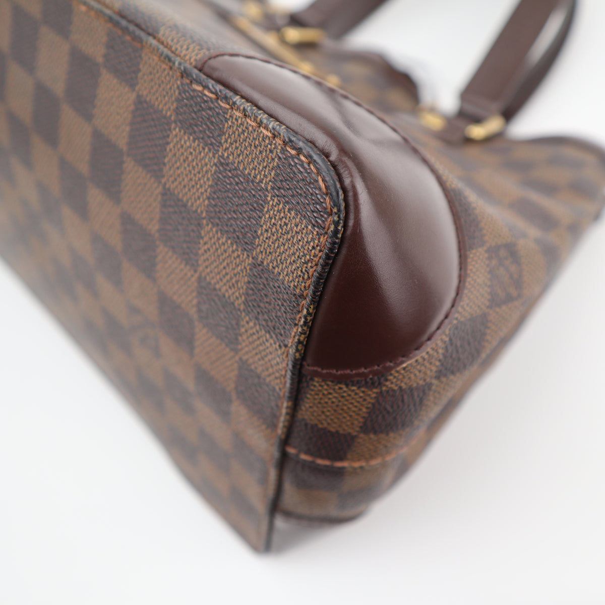 C2846 Louis Vuitton Shoulder Bag Hampstead PM | Pre-Owned Very Good Brown Damier Ebene coated canvas, leather trim