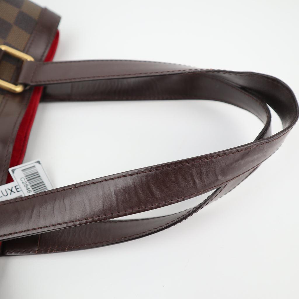 C2846 Louis Vuitton Shoulder Bag Hampstead PM | Pre-Owned Very Good Brown Damier Ebene coated canvas, leather trim