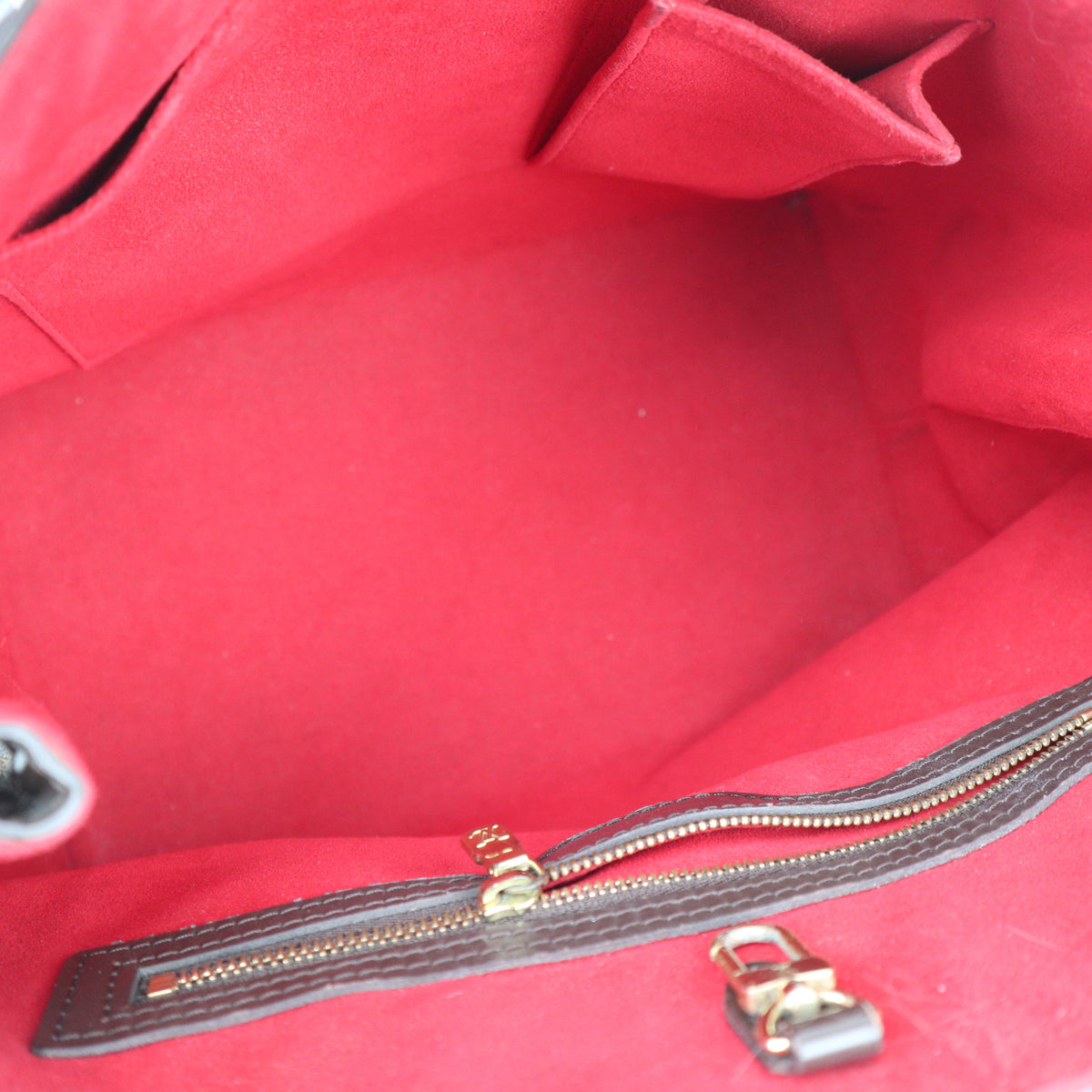 C2846 Louis Vuitton Shoulder Bag Hampstead PM | Pre-Owned Very Good Brown Damier Ebene coated canvas, leather trim