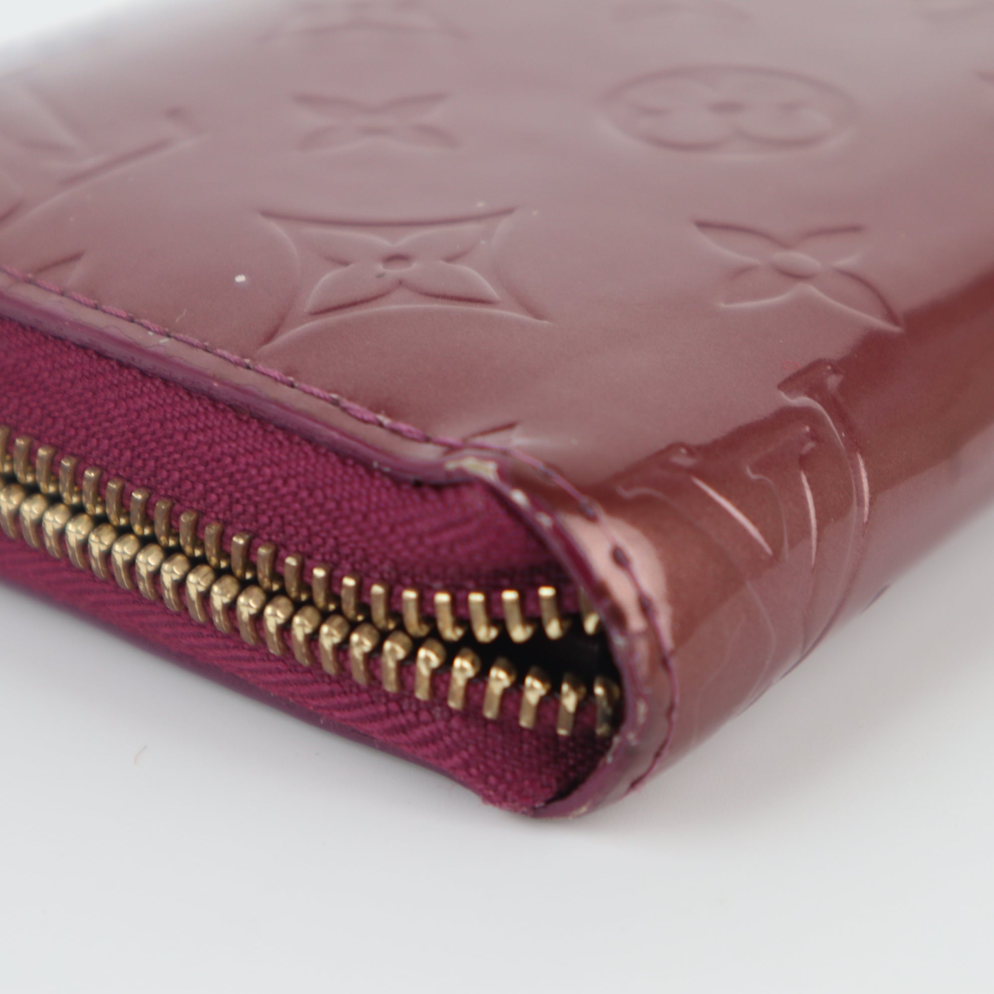 C1944 Louis Vuitton Wallet Monogram Vernis Zippy Wallet | Pre-Owned Very Good Brown Monogram Canvas, Leather, Patent leather