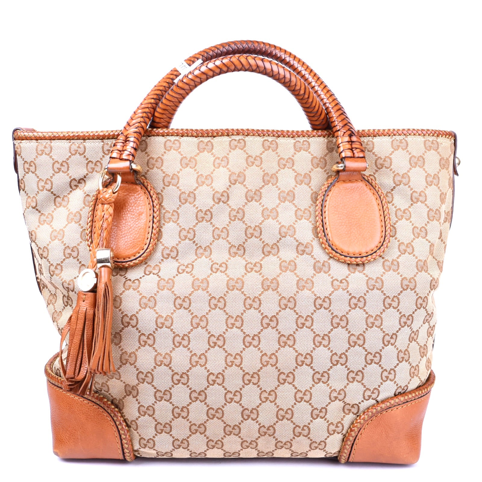 J3500 Gucci GG Marrakech Shopper Tote Brown- Pre Owned