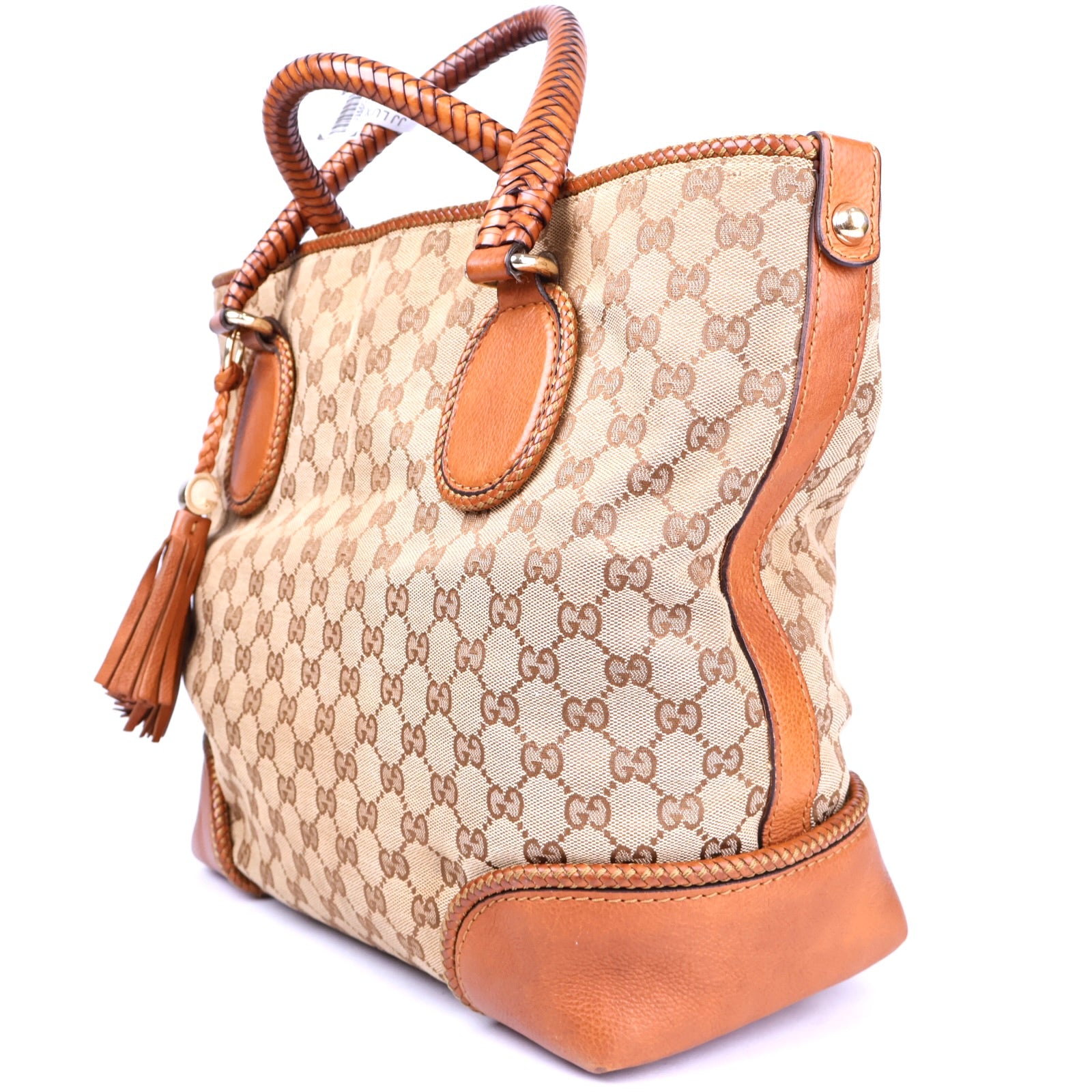 J3500 Gucci GG Marrakech Shopper Tote Brown- Pre Owned