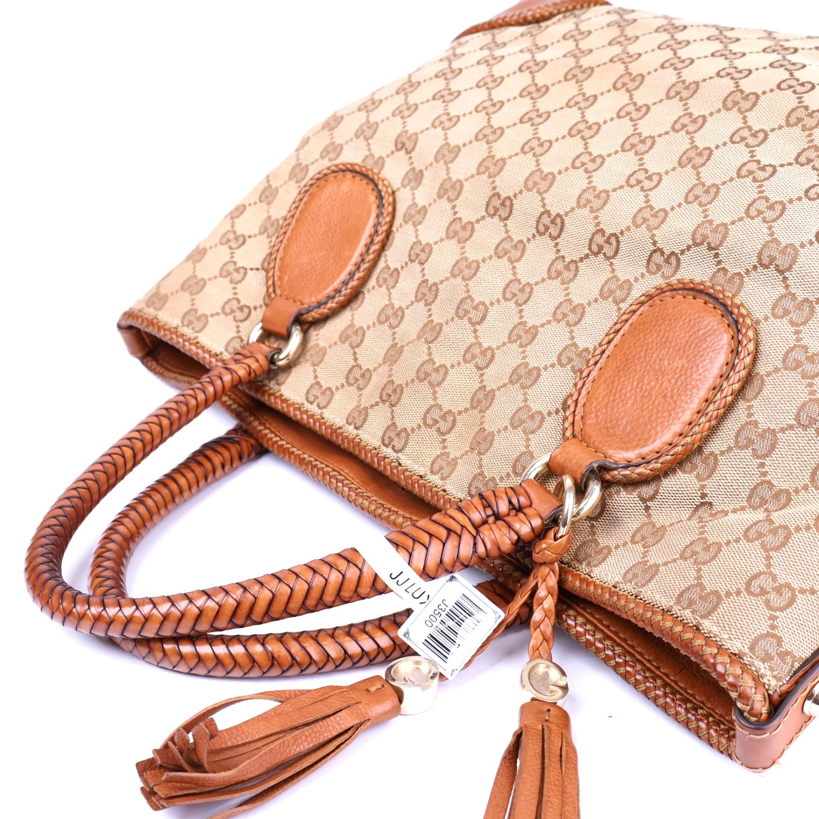 J3500 Gucci GG Marrakech Shopper Tote Brown- Pre Owned