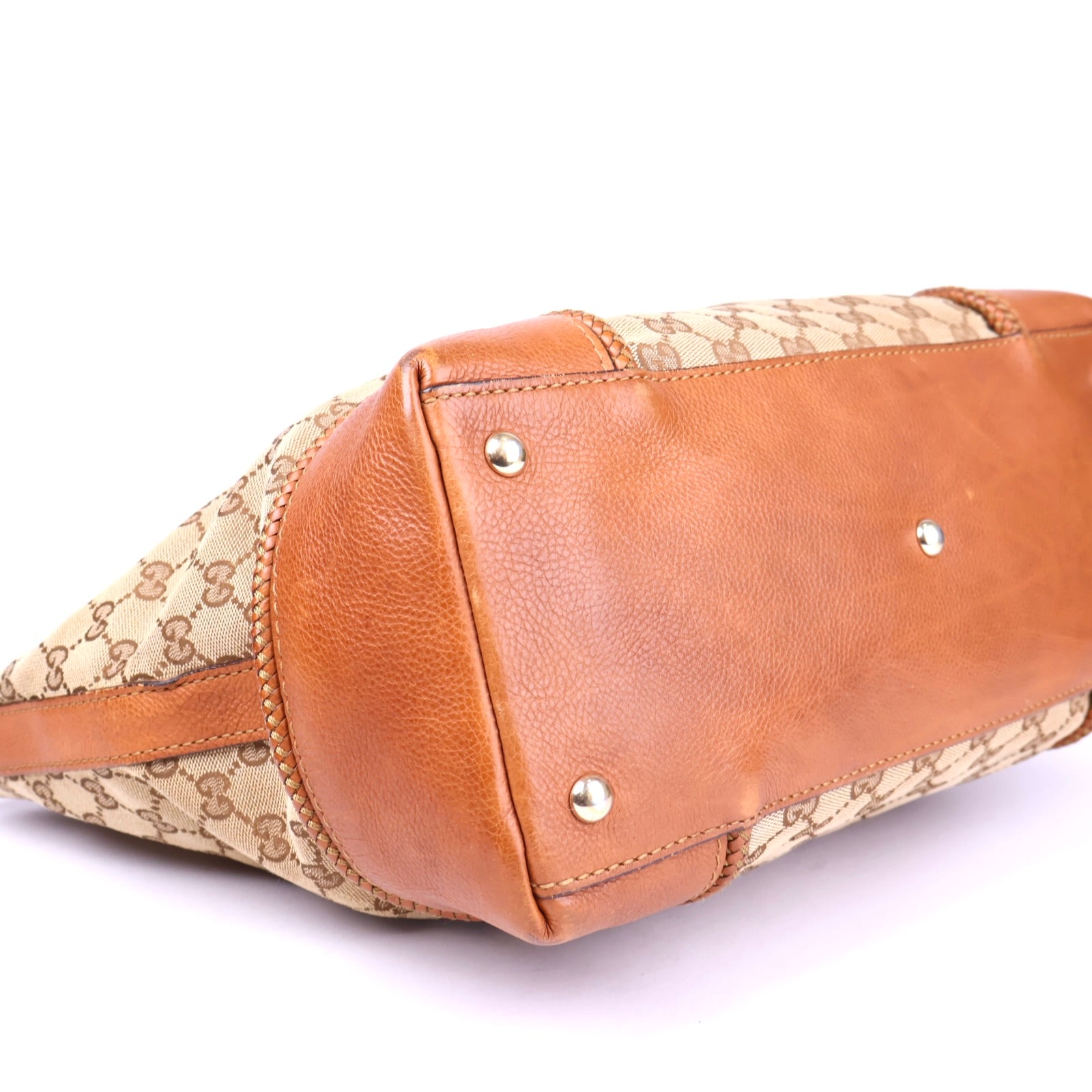 J3500 Gucci GG Marrakech Shopper Tote Brown- Pre Owned