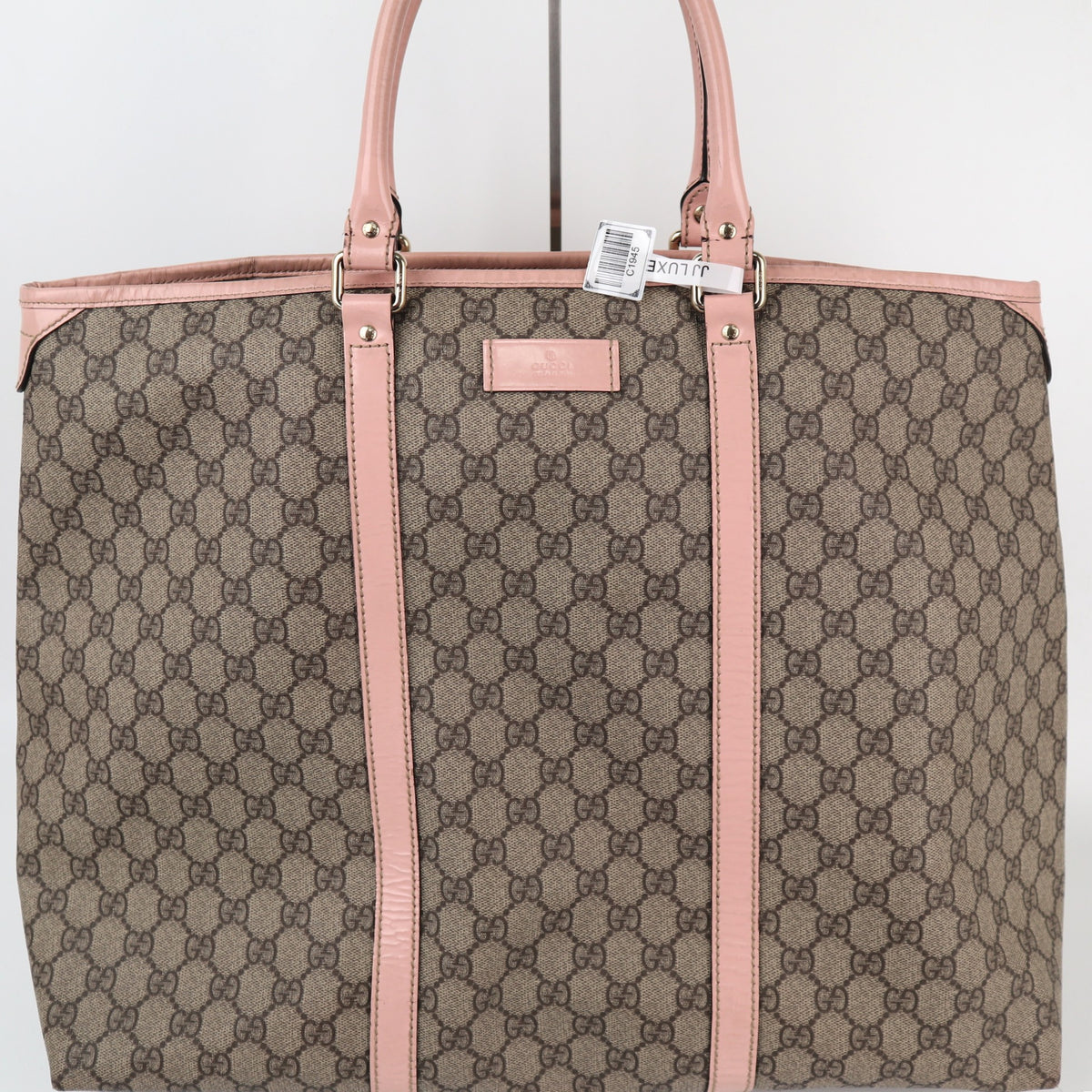 C1945 Gucci Tote Bag GG Supreme Joy Tote | Pre-Owned Very Good Brown GG Supreme Canvas